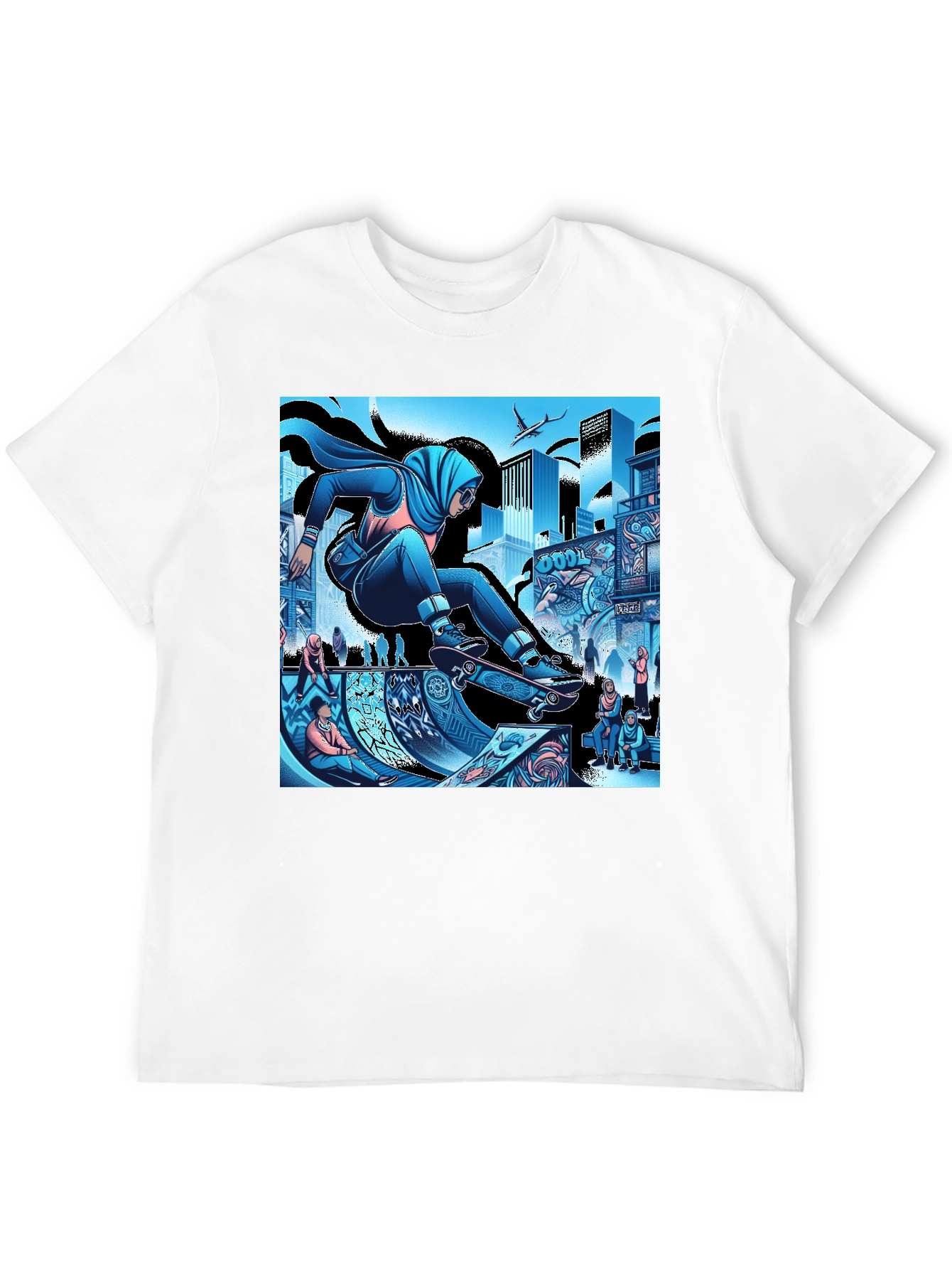 Urban Hijabi Skater Graphic Tee