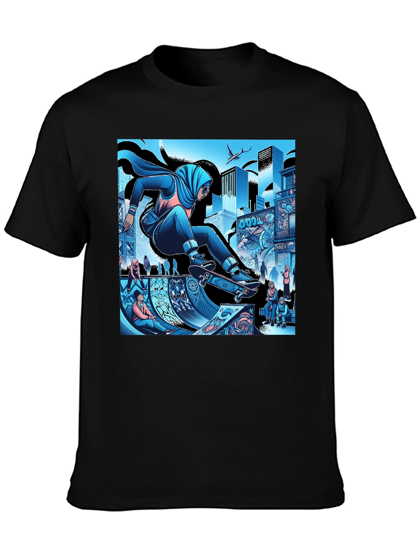 Urban Hijabi Skater Graphic Tee