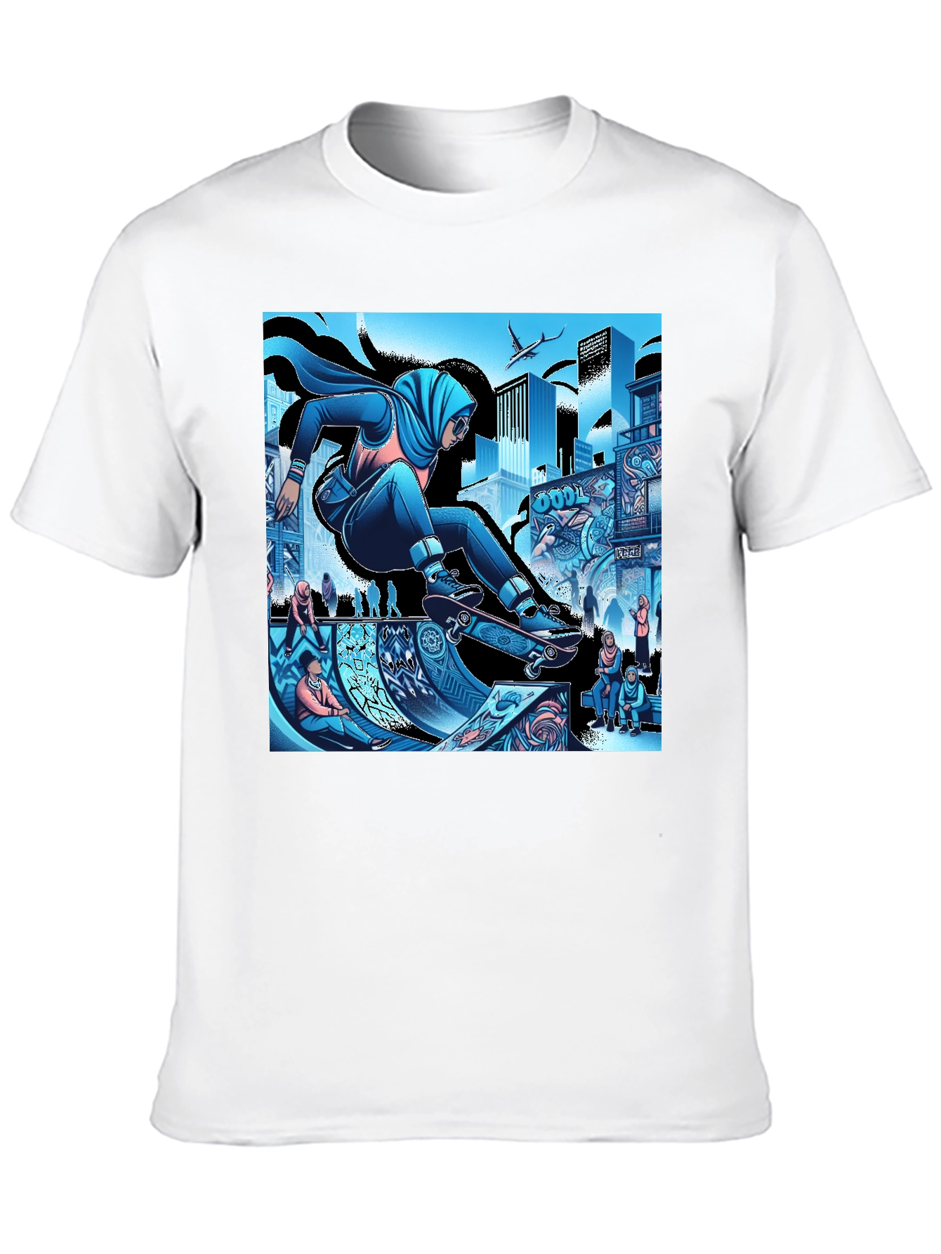 Urban Hijabi Skater Graphic Tee