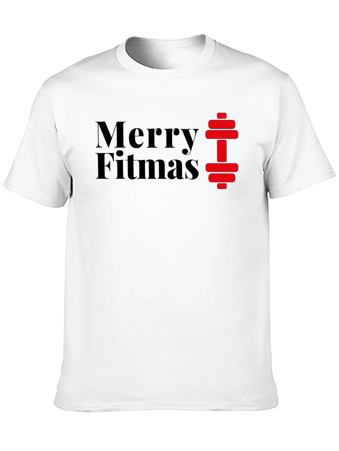Merry Fitmas T-Shirt - Gym Workout Holiday Tee