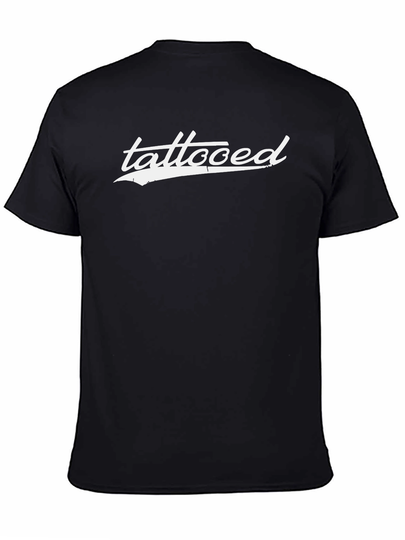 Tattooed Graphic Tee - Casual Black T-Shirt
