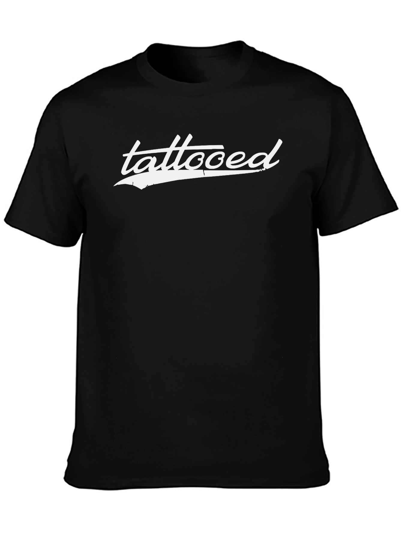Tattooed Graphic Tee - Casual Black T-Shirt