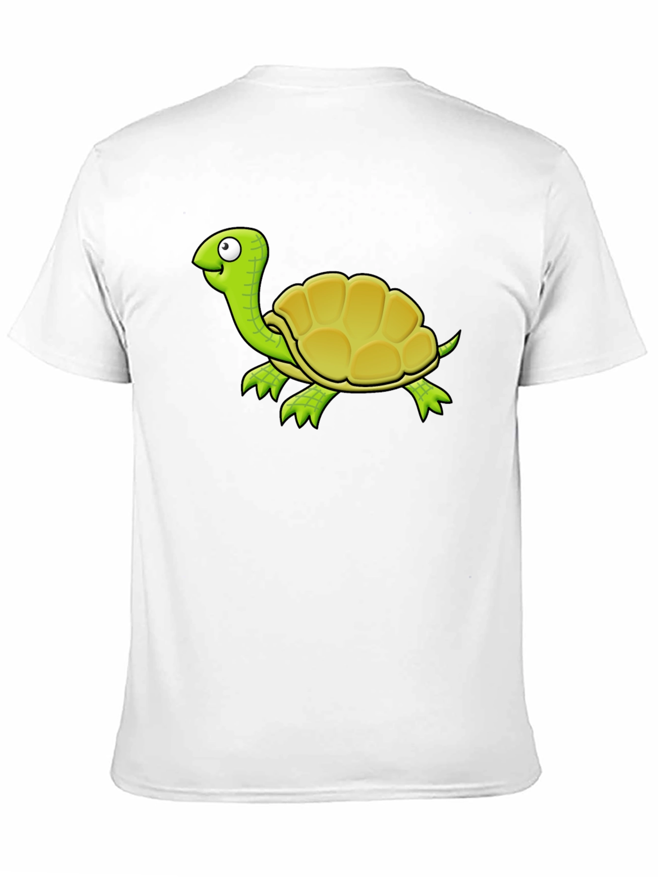 Cartoon Turtle Graphic T-Shirt - Black