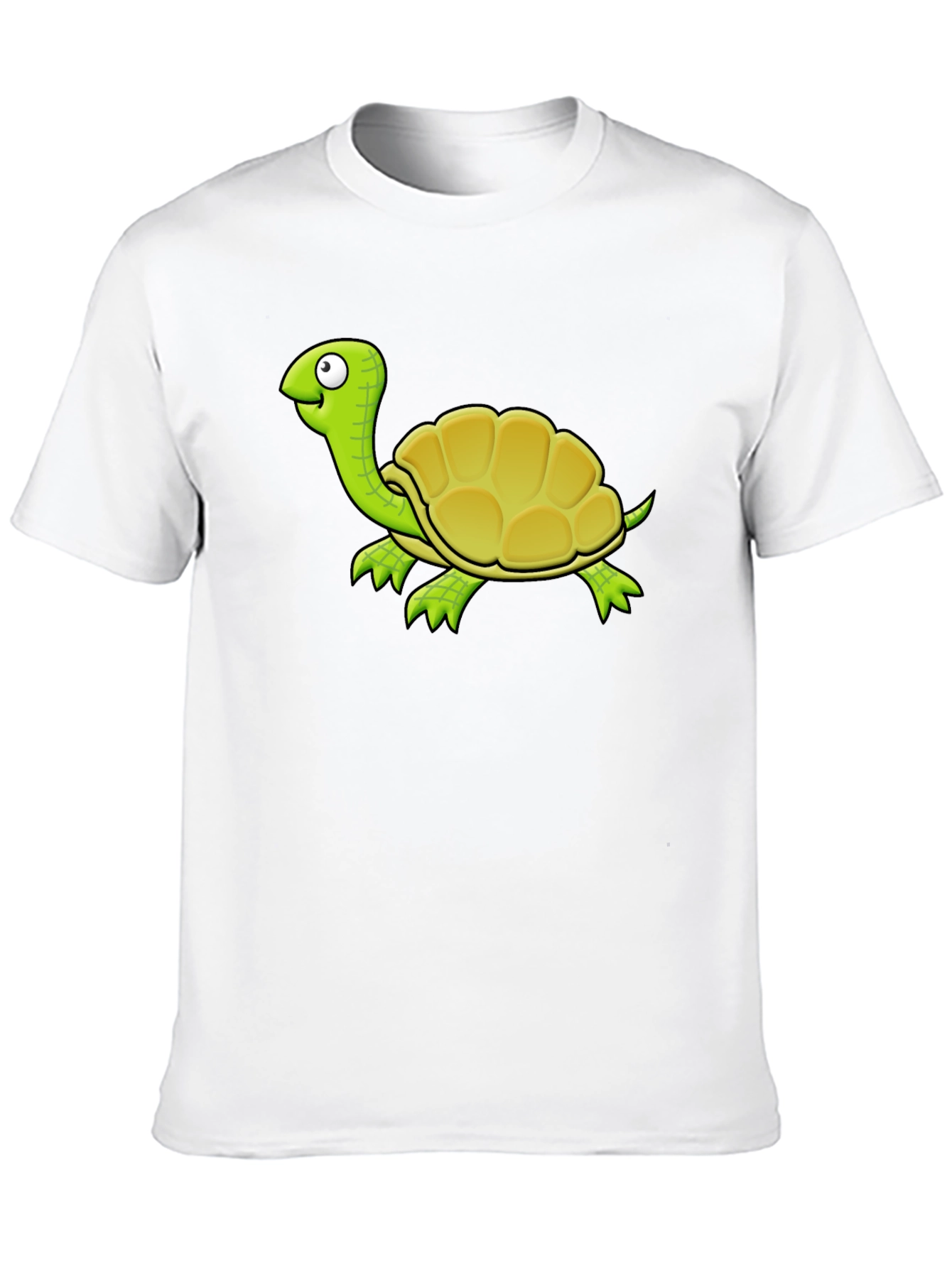 Cartoon Turtle Graphic T-Shirt - Black