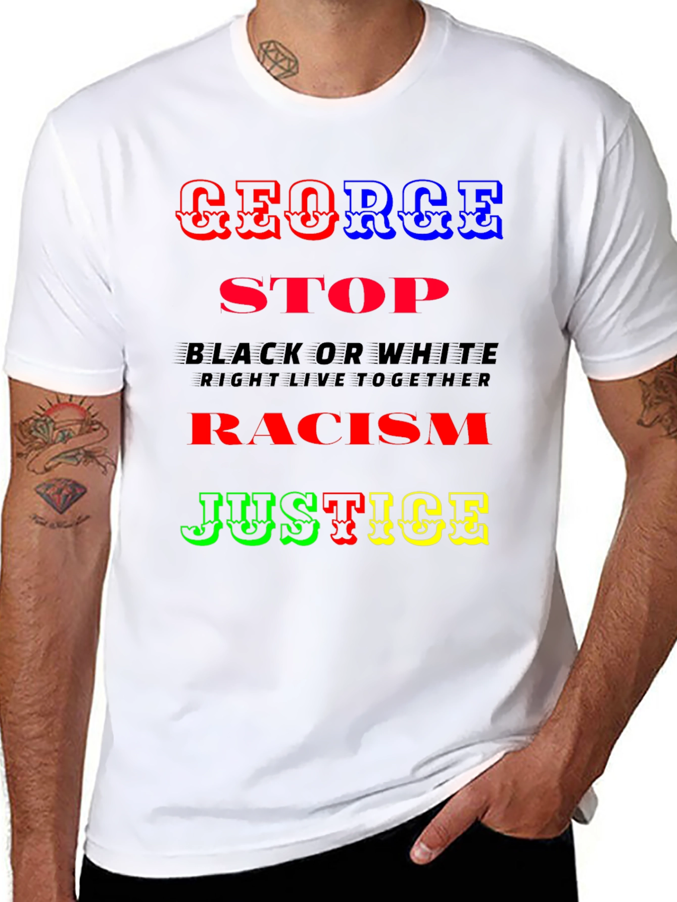 George Justice T-Shirt - Stop Racism