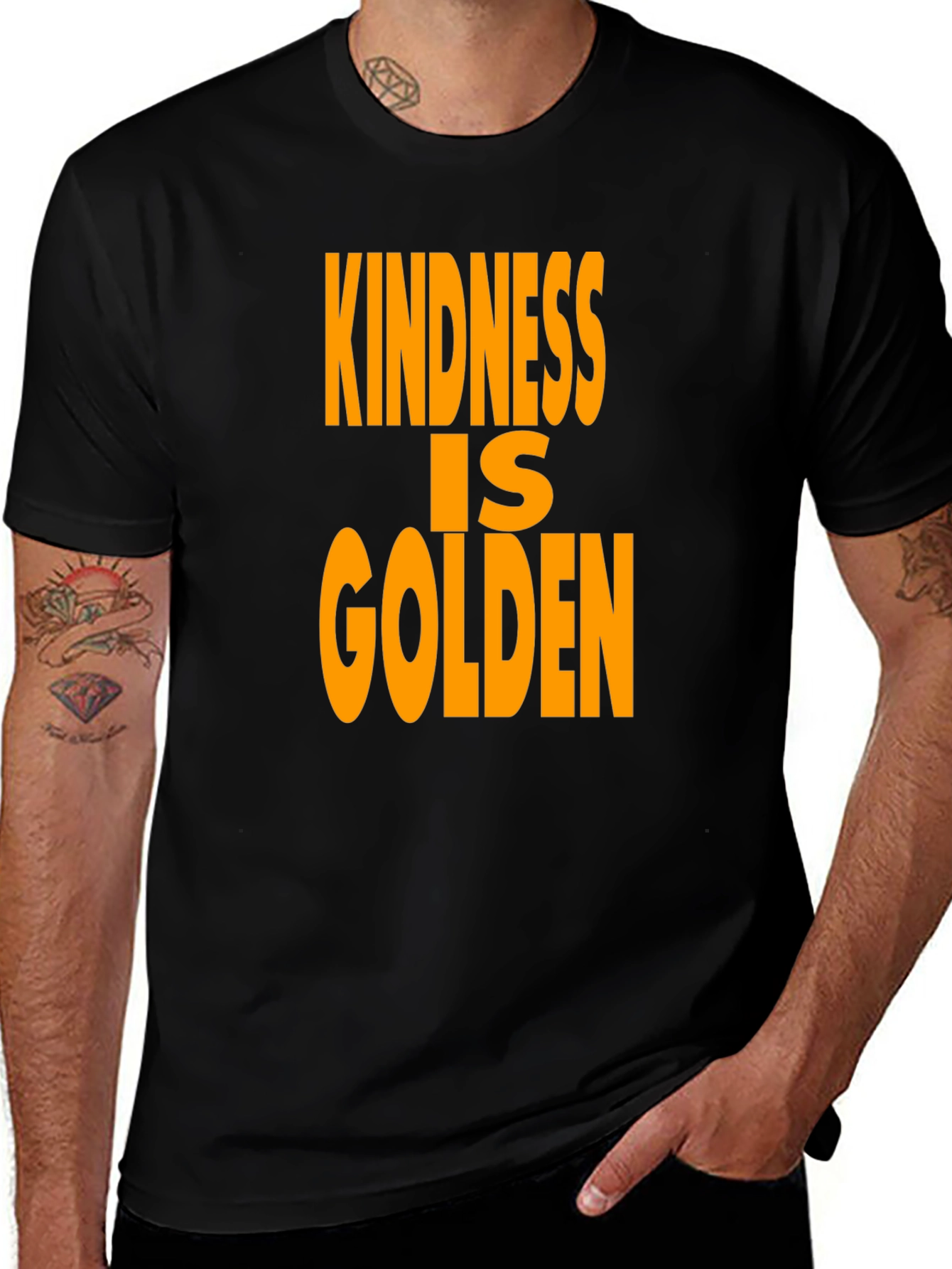 Kindness is Golden Black T-Shirt