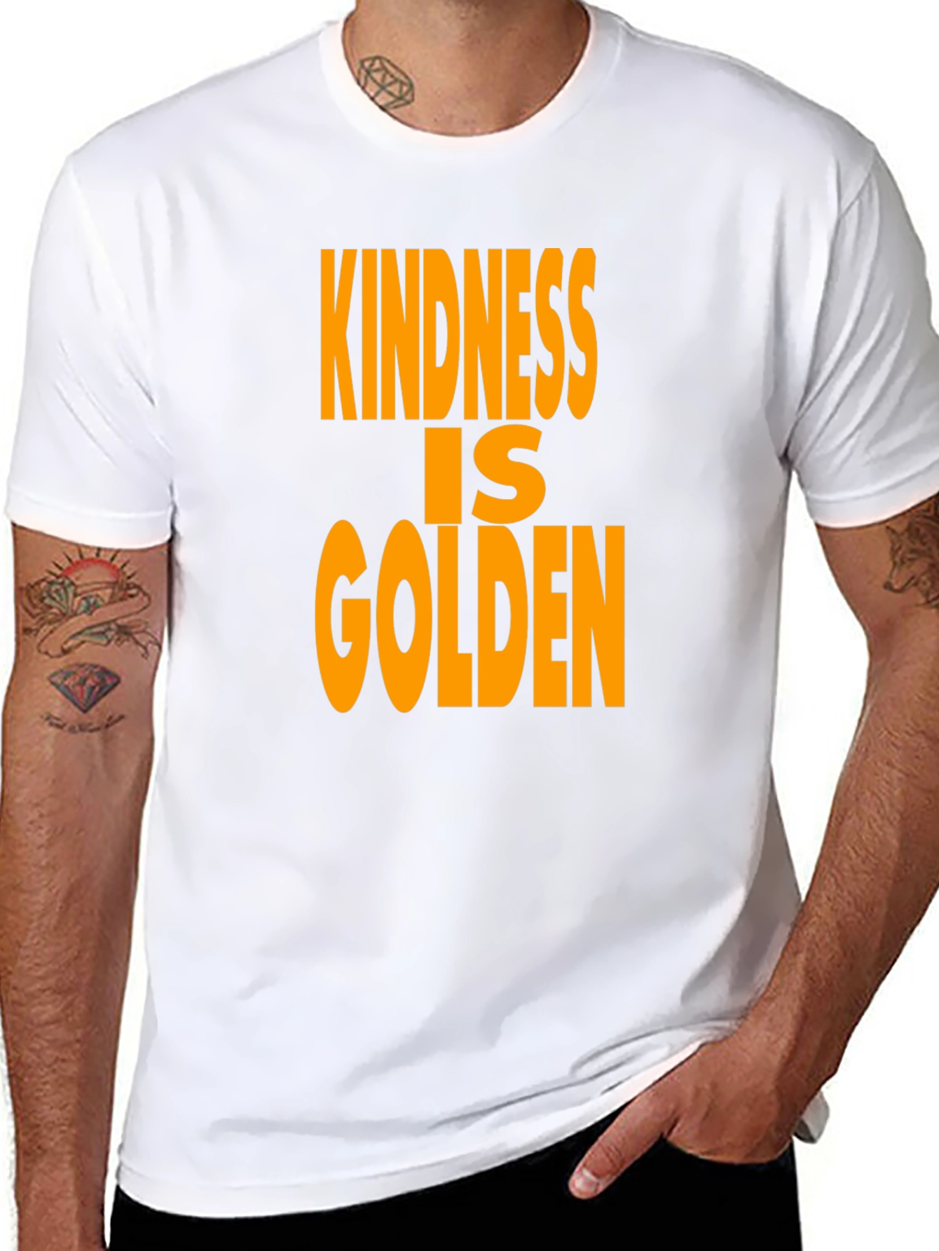 Kindness is Golden Black T-Shirt