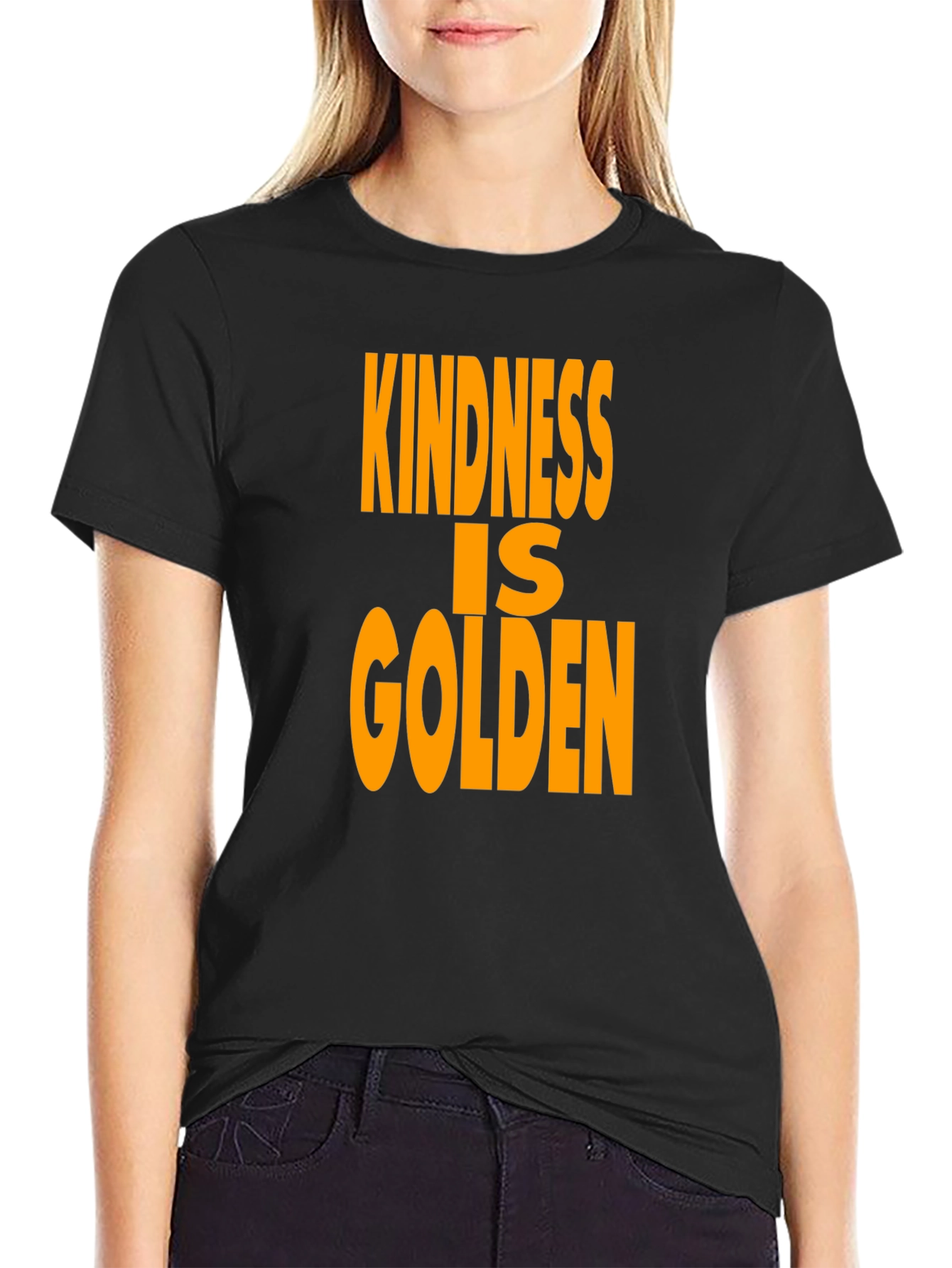 Kindness is Golden Black T-Shirt