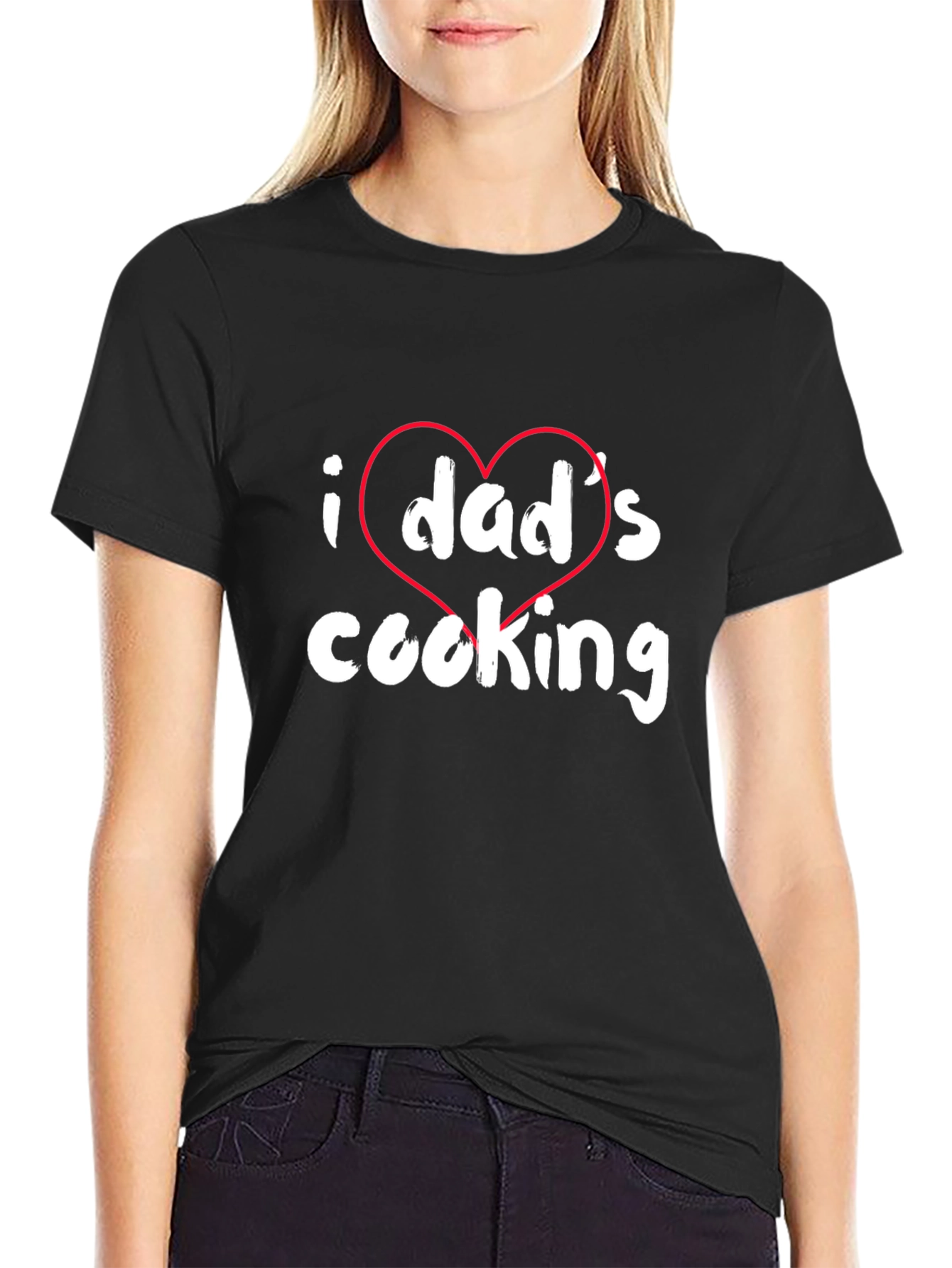 I Heart Dads Cooking T-Shirt - Novelty Gift