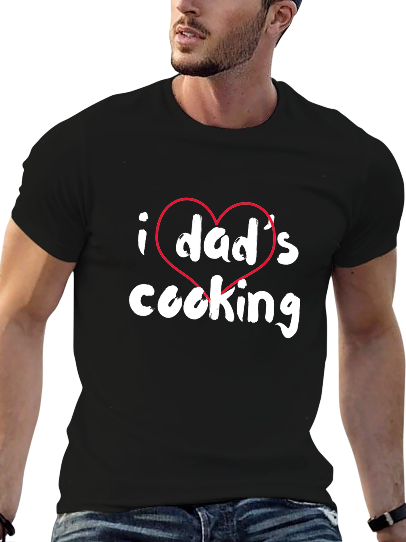 I Heart Dads Cooking T-Shirt - Novelty Gift