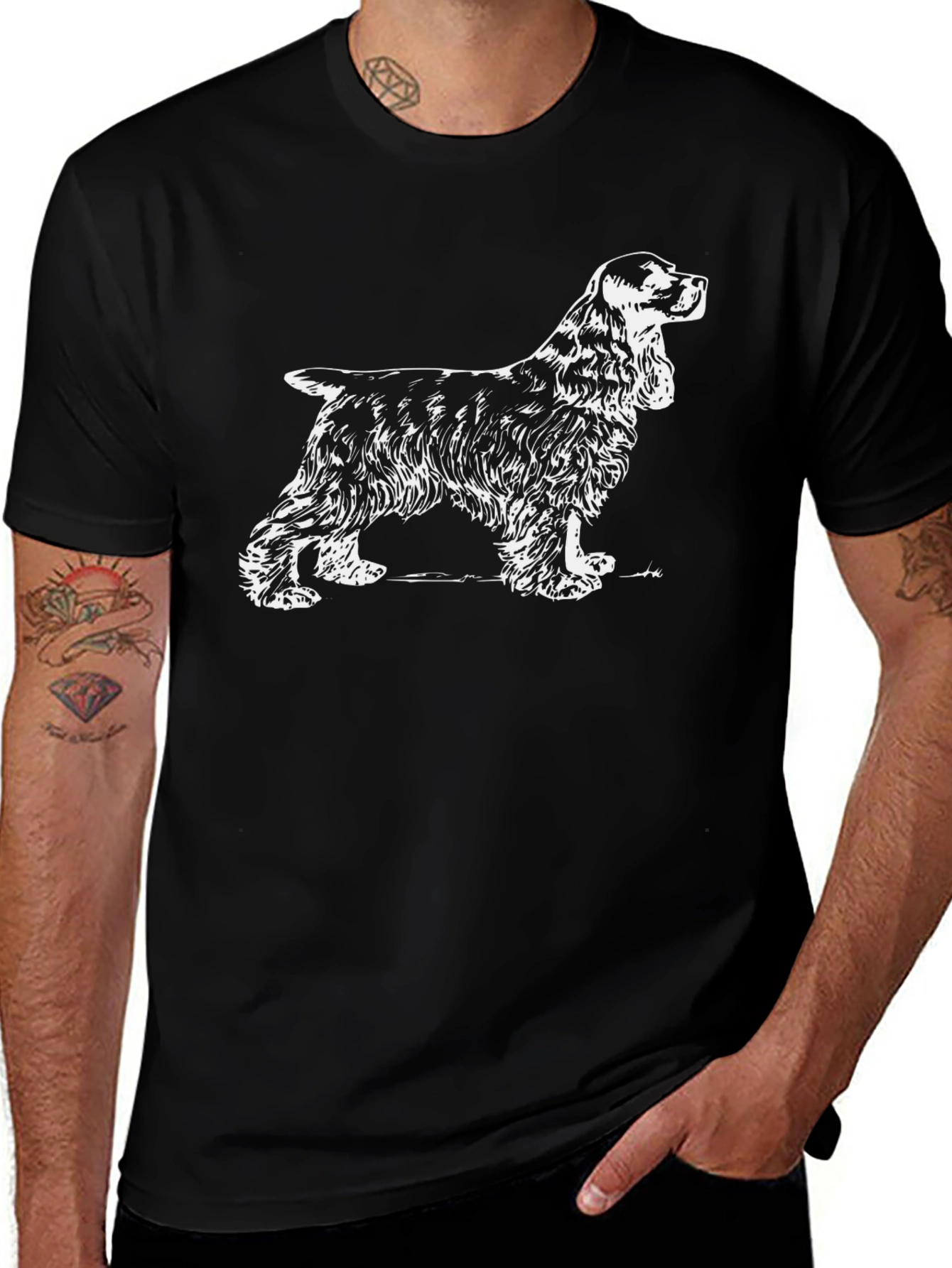 Dog Graphic T-Shirt - Spaniel Lover Tee