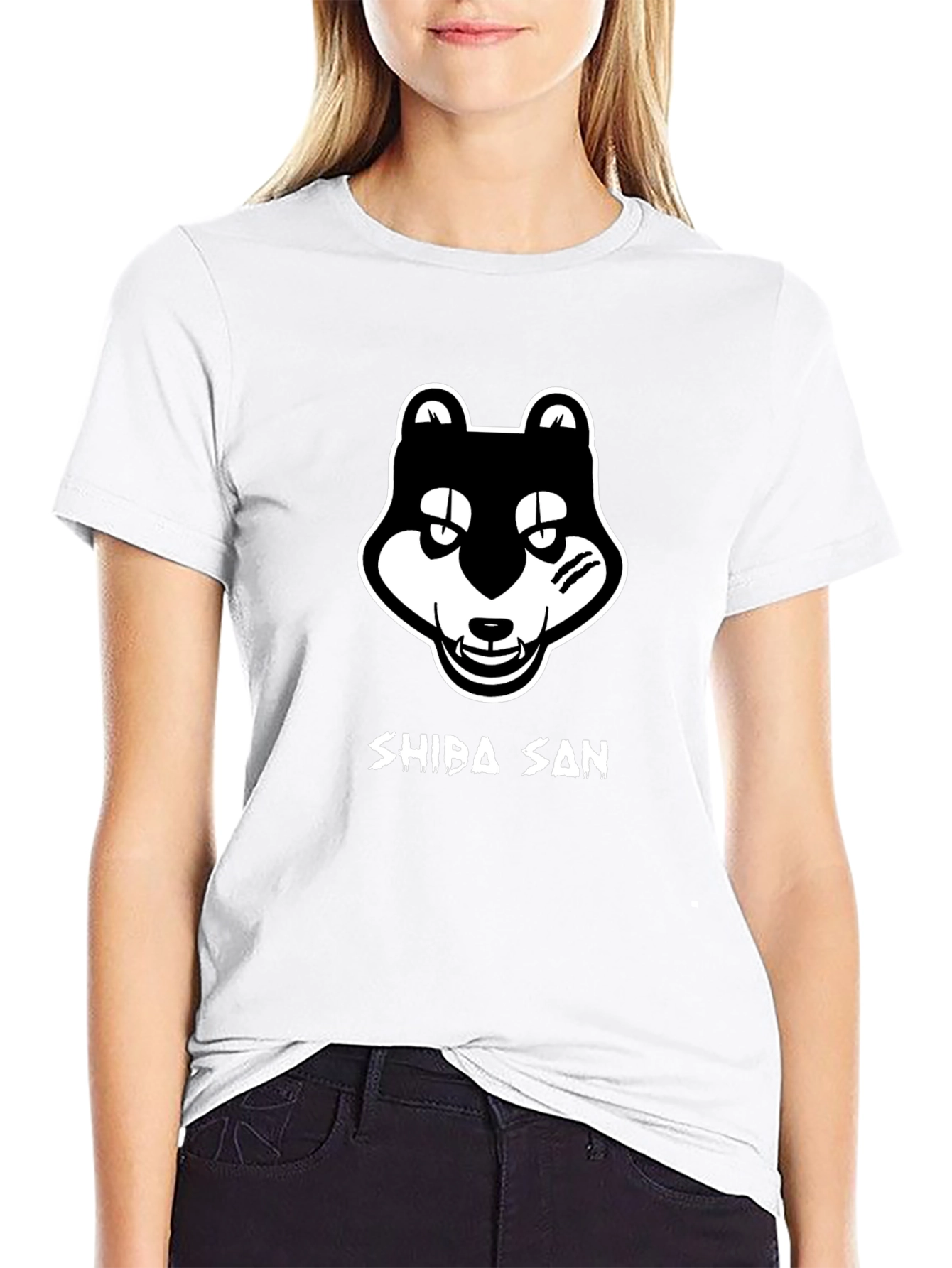 Shiba San Black Graphic T-Shirt
