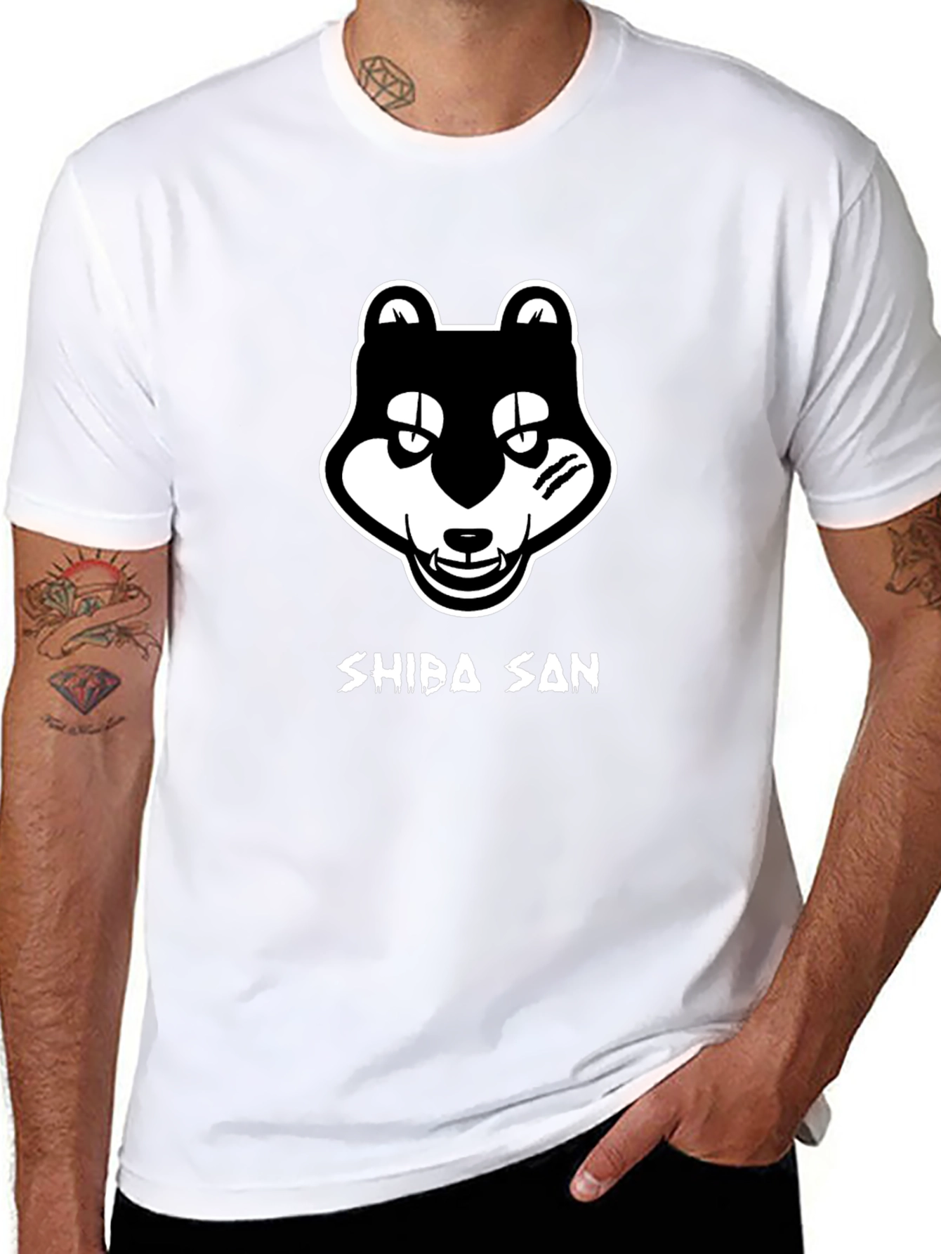 Shiba San Black Graphic T-Shirt
