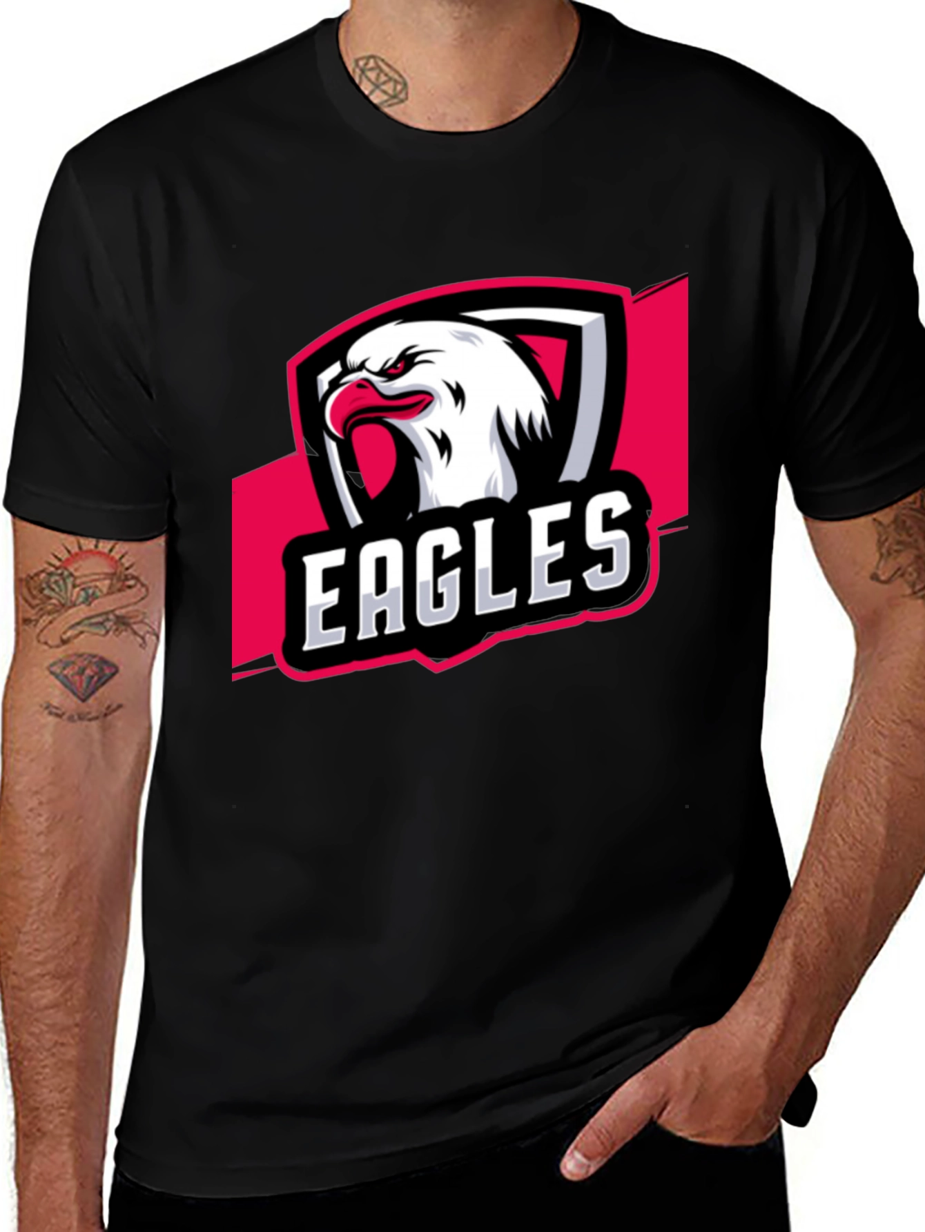 Eagles Graphic Black T-Shirt