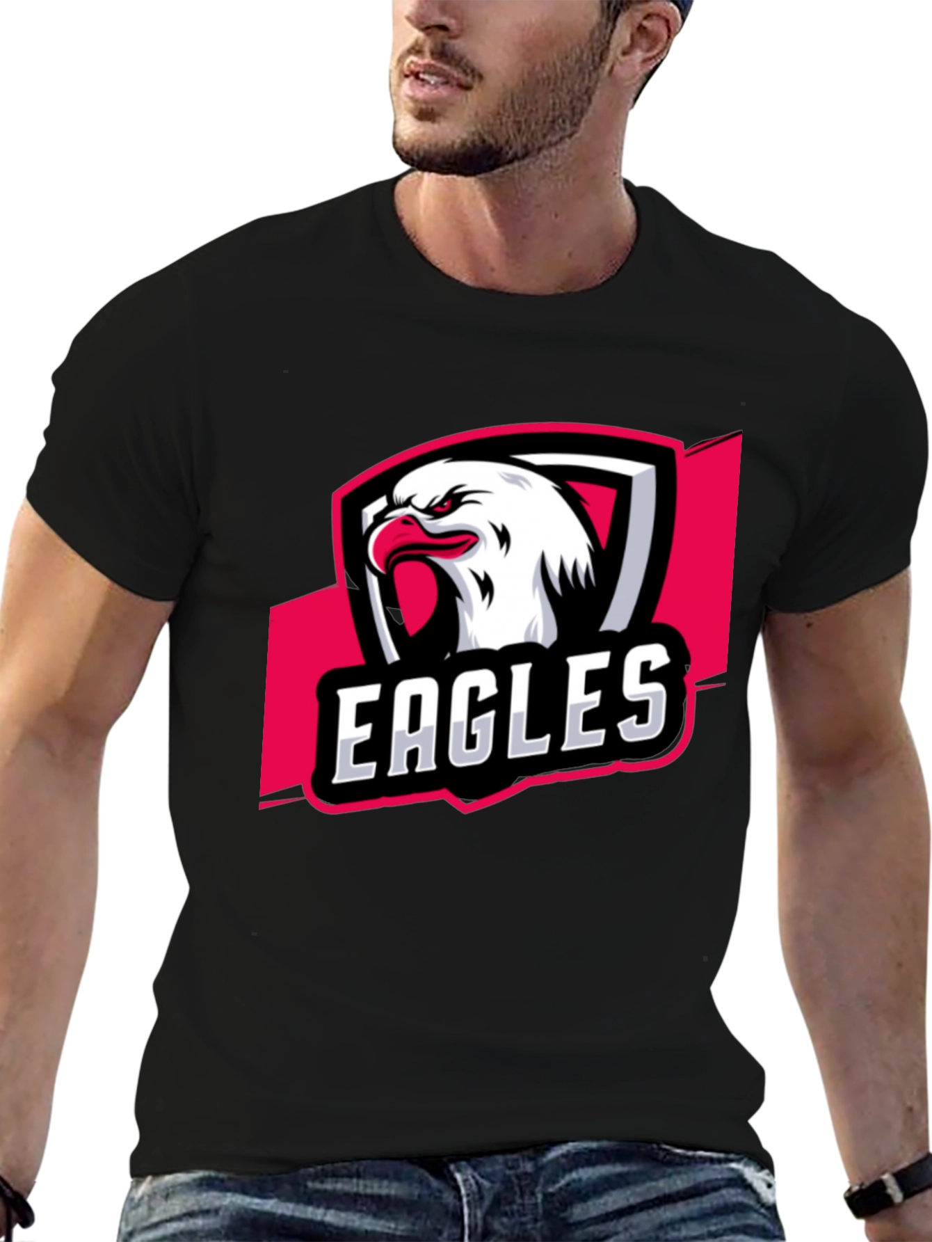 Eagles Graphic Black T-Shirt