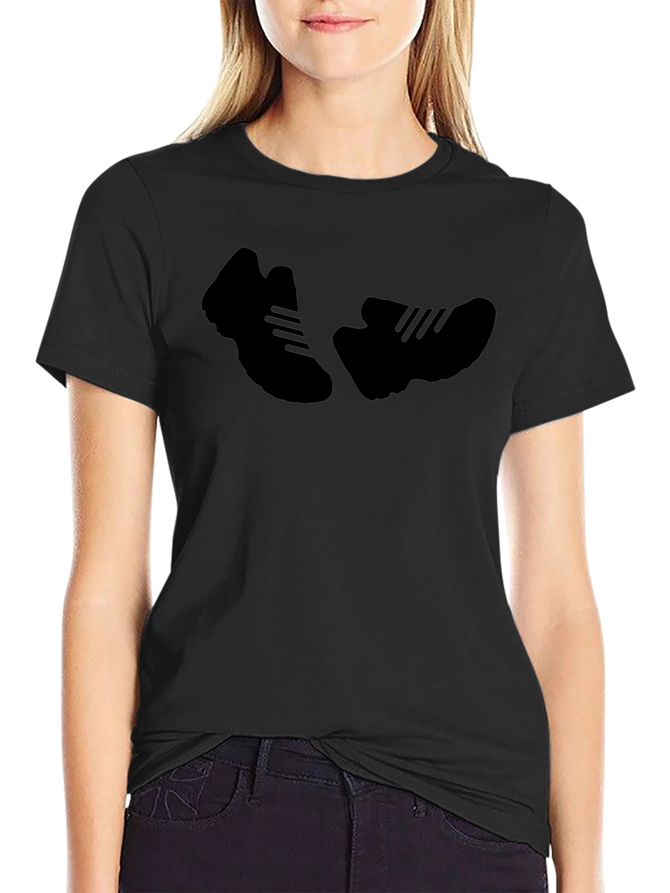 Sneaker Silhouette T-Shirt - Black