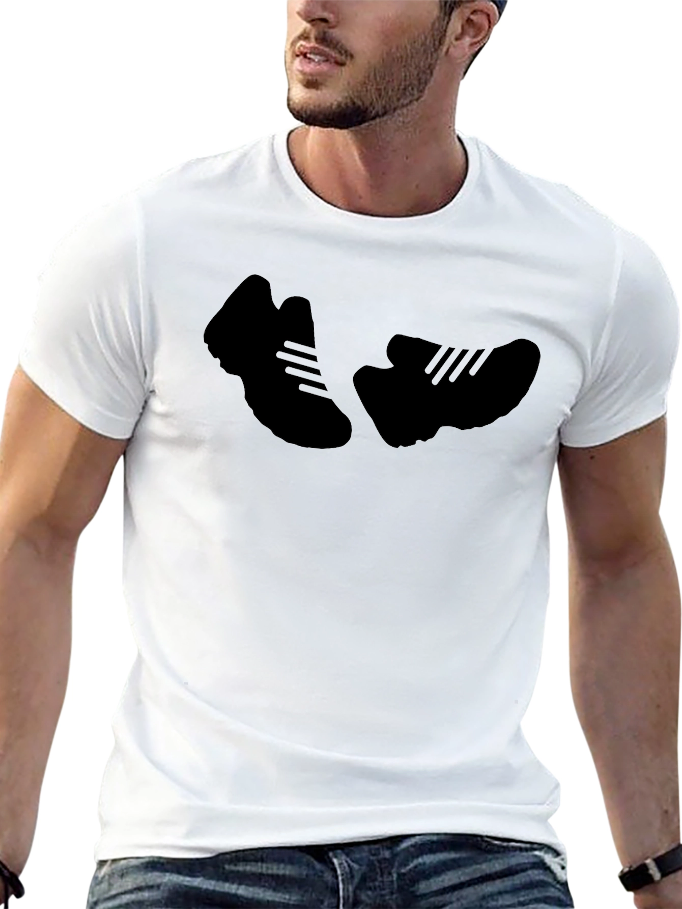 Sneaker Silhouette T-Shirt - Black