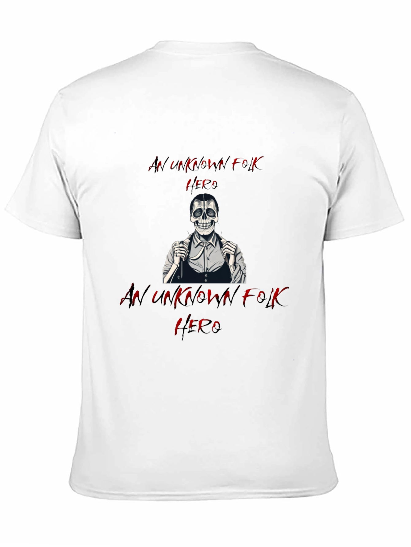 An Unknown Folk Hero T-Shirt - Black Cotton Tee