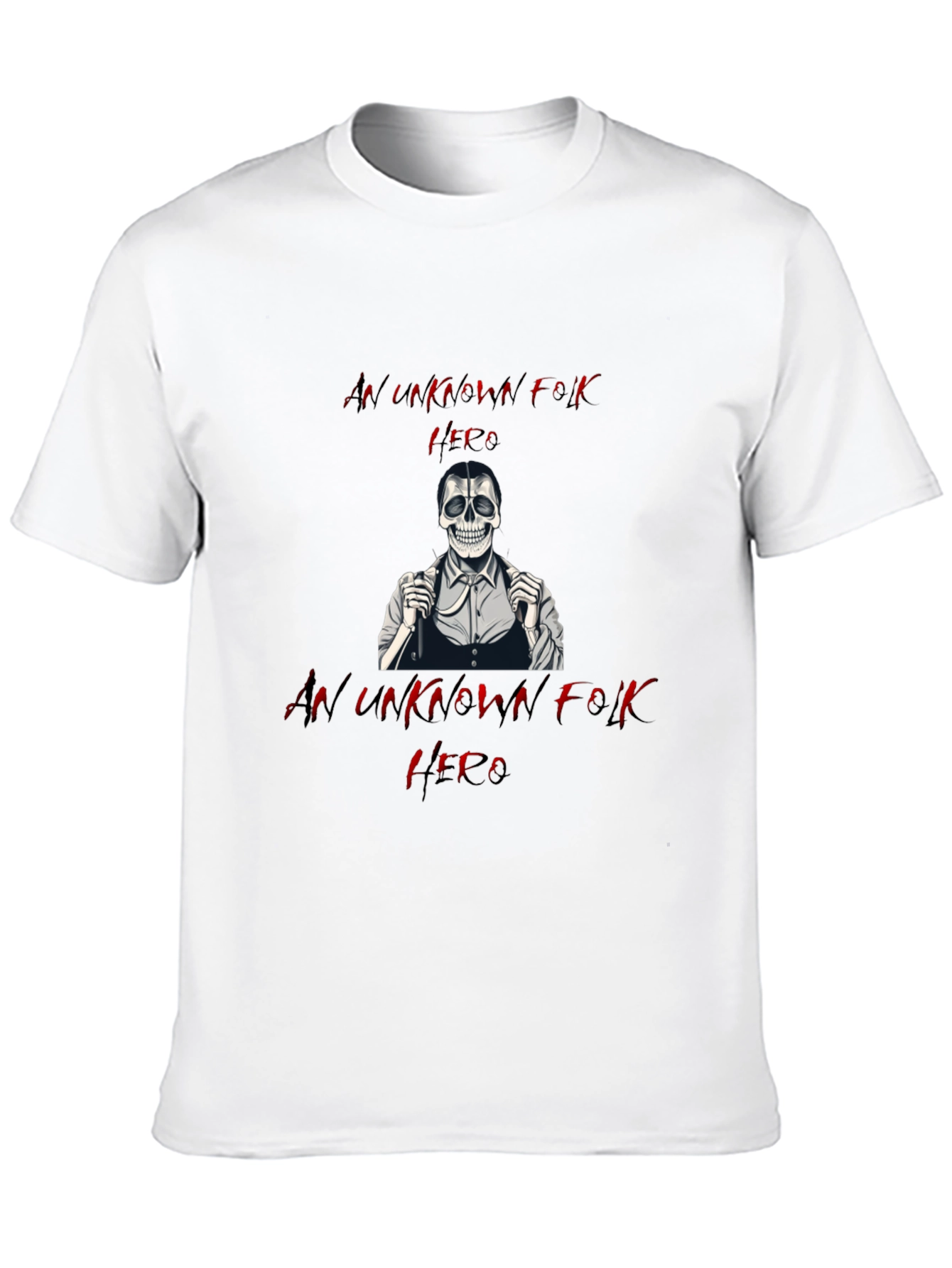 An Unknown Folk Hero T-Shirt - Black Cotton Tee