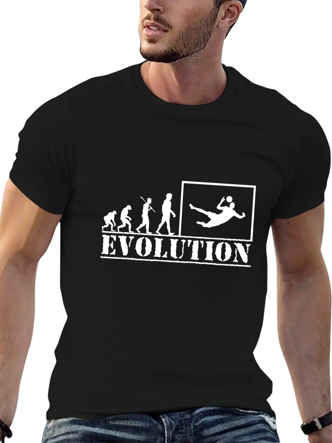 Evolution Soccer T-Shirt Funny Graphic Tee