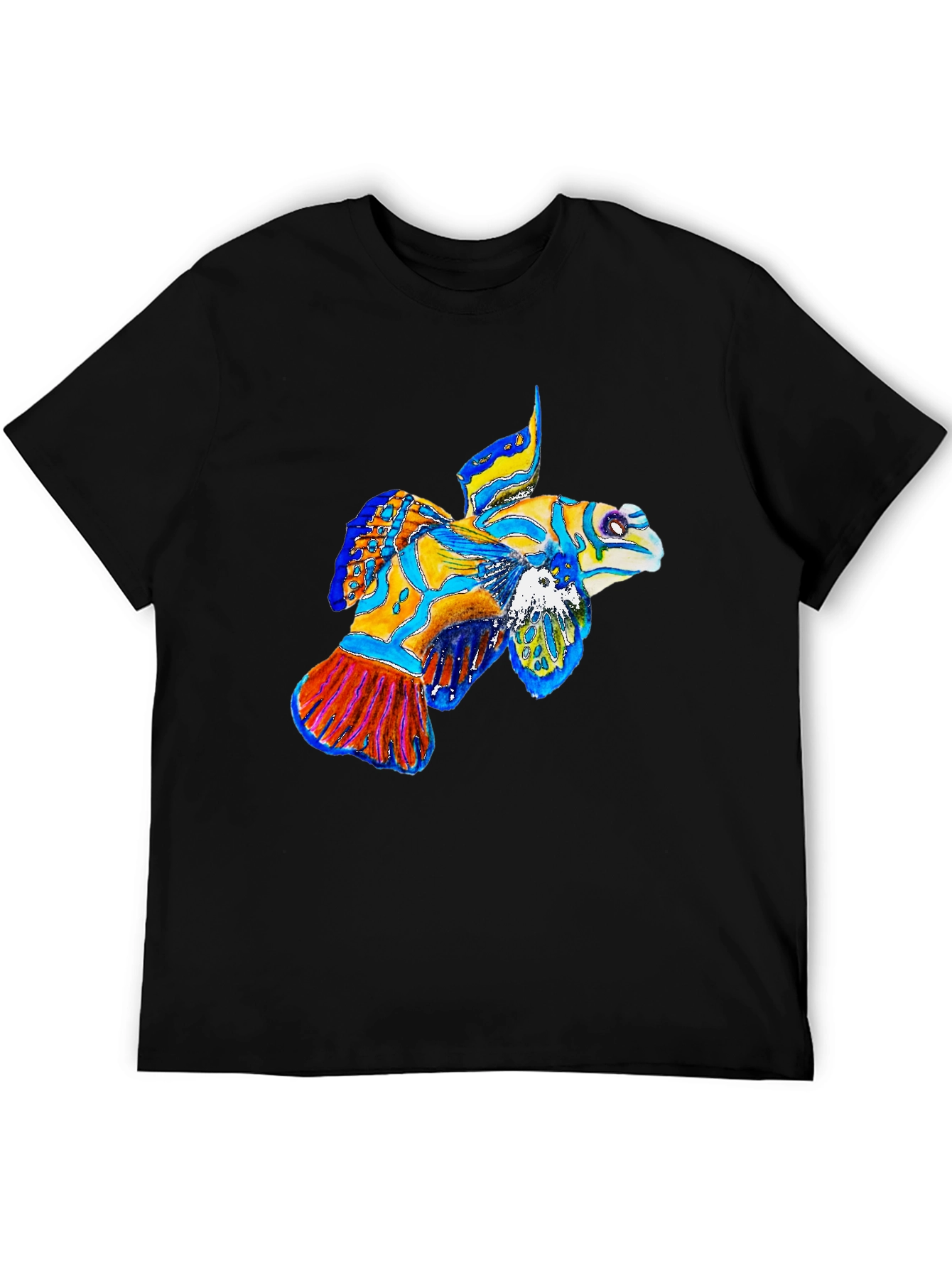 Mandarinfish Graphic Tee - Black