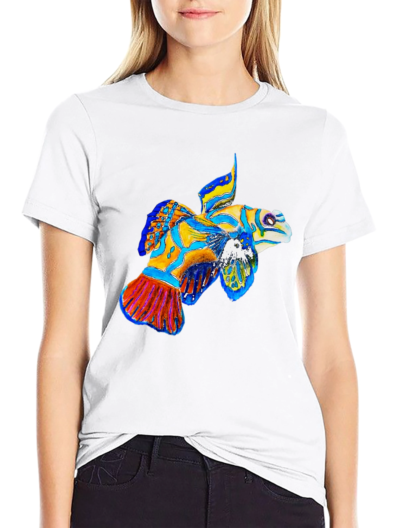 Mandarinfish Graphic Tee - Black