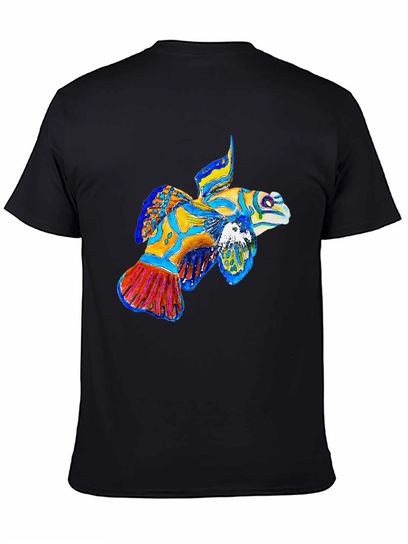Mandarinfish Graphic Tee - Black