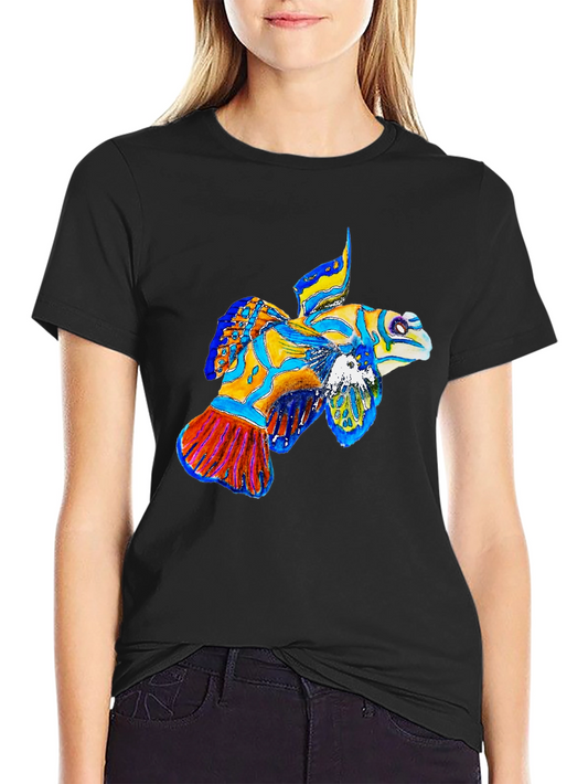 Mandarinfish Graphic Tee - Black