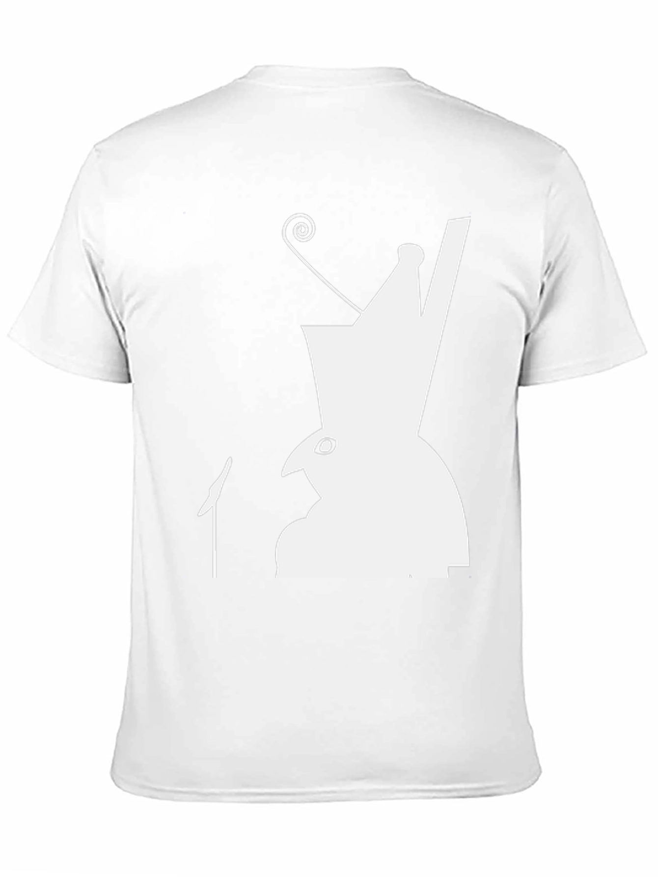 Abstract Character Graphic Print Black T-Shirt