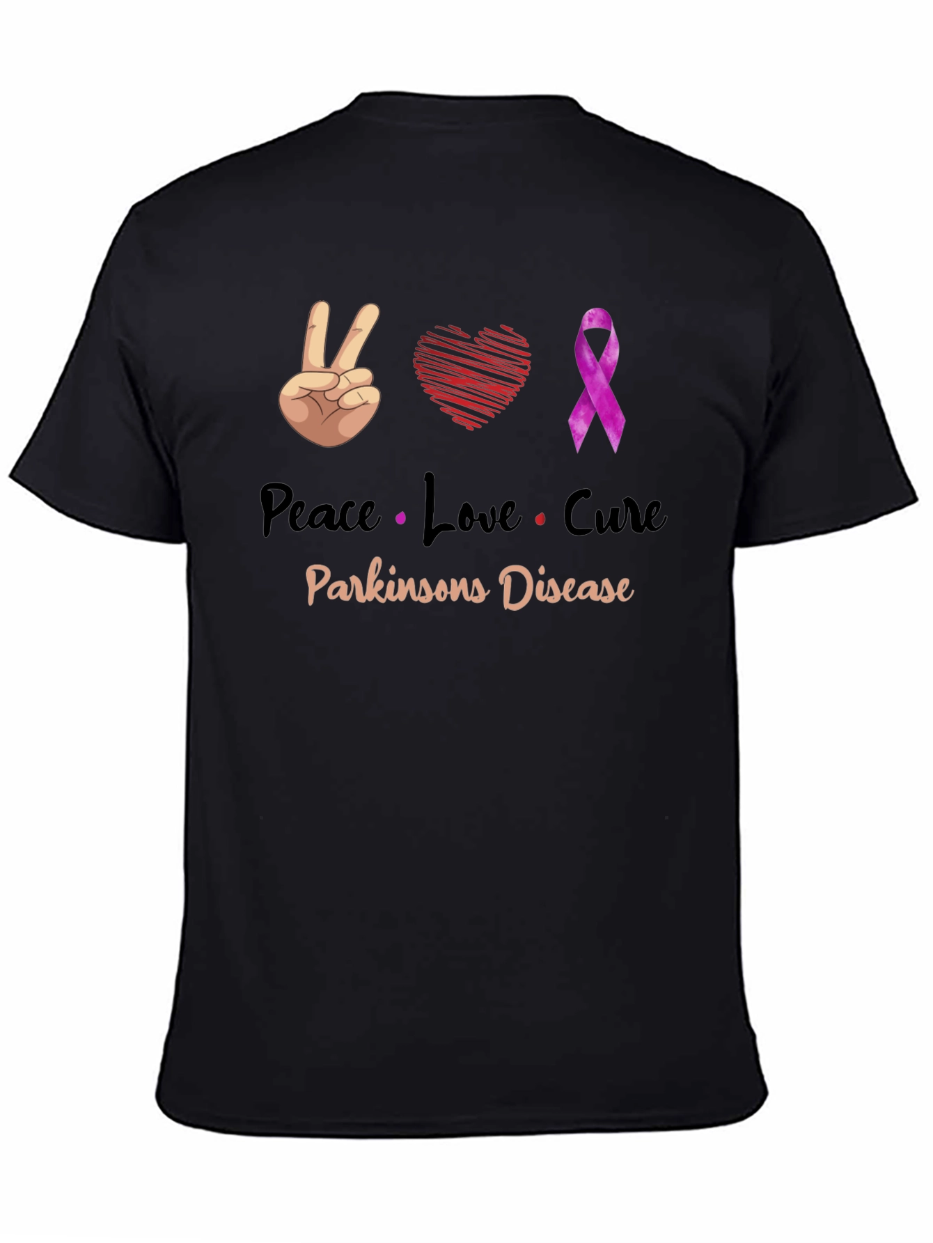 Peace Love Cure Parkinsons Disease T-Shirt