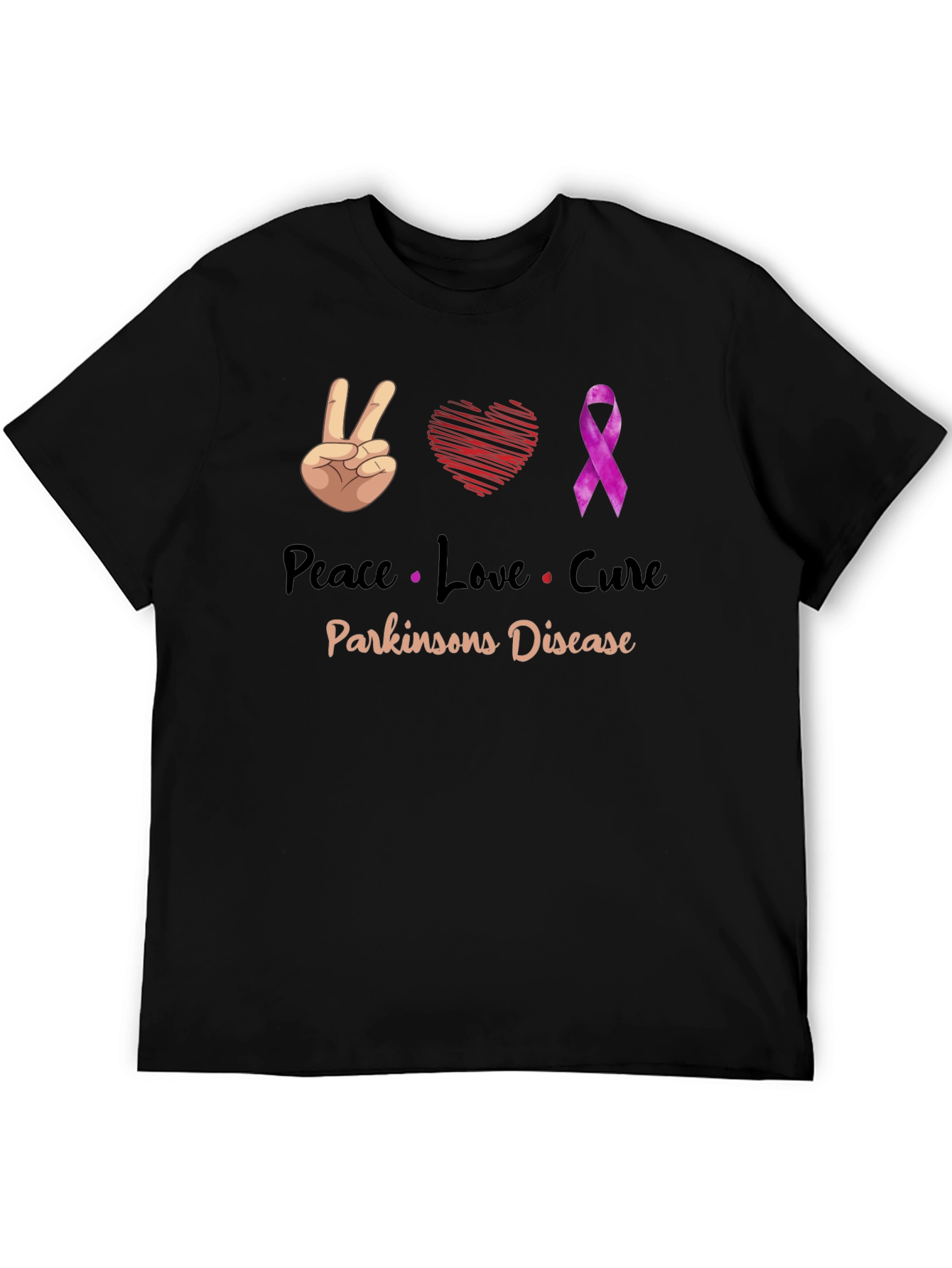 Peace Love Cure Parkinsons Disease T-Shirt