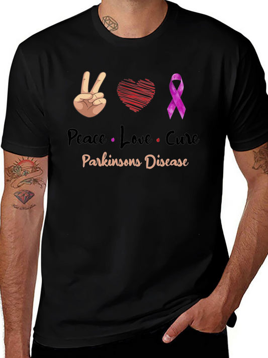 Peace Love Cure Parkinsons Disease T-Shirt
