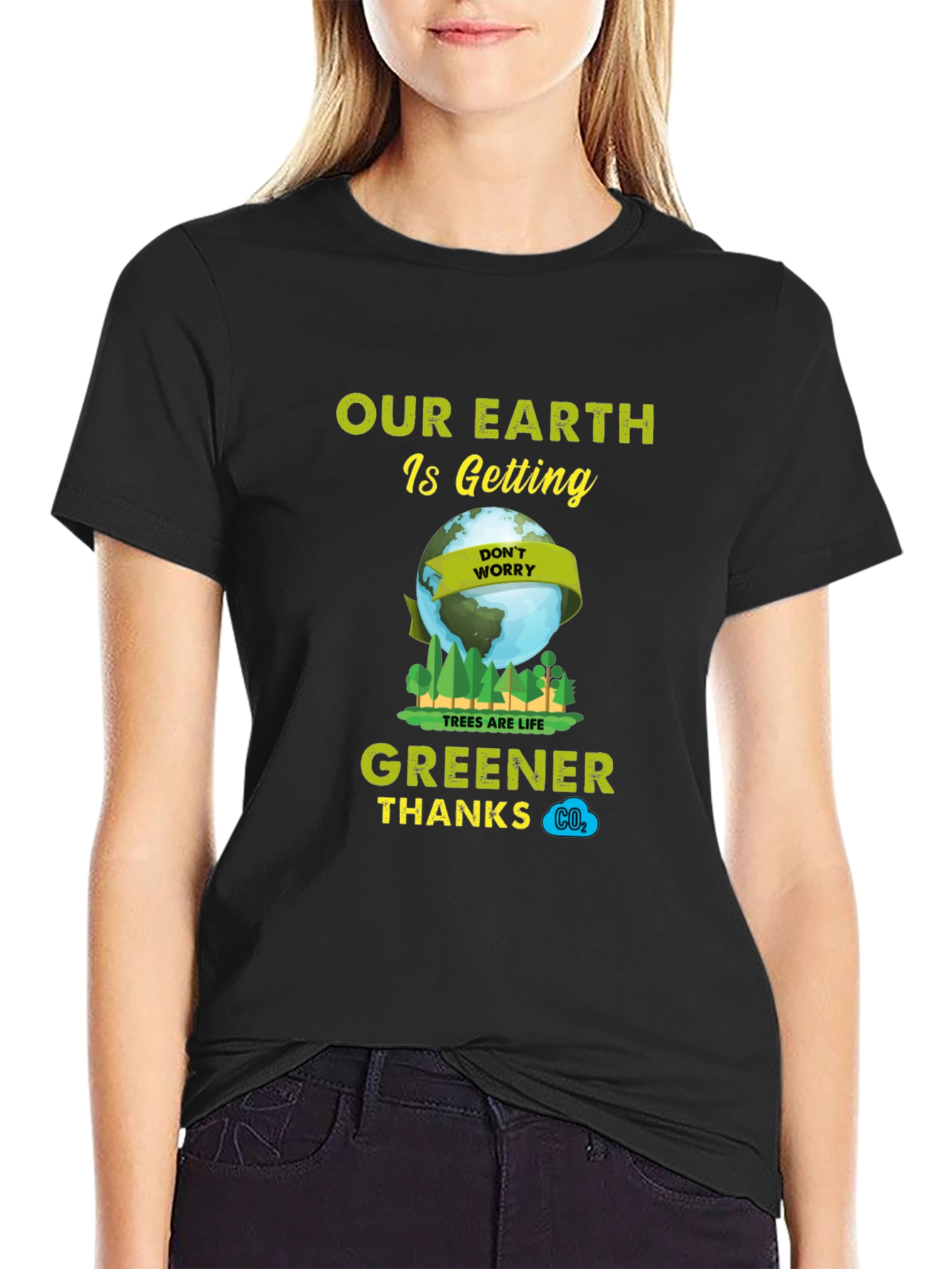 Eco-Friendly Our Earth is Getting Greener Graphic Tee
