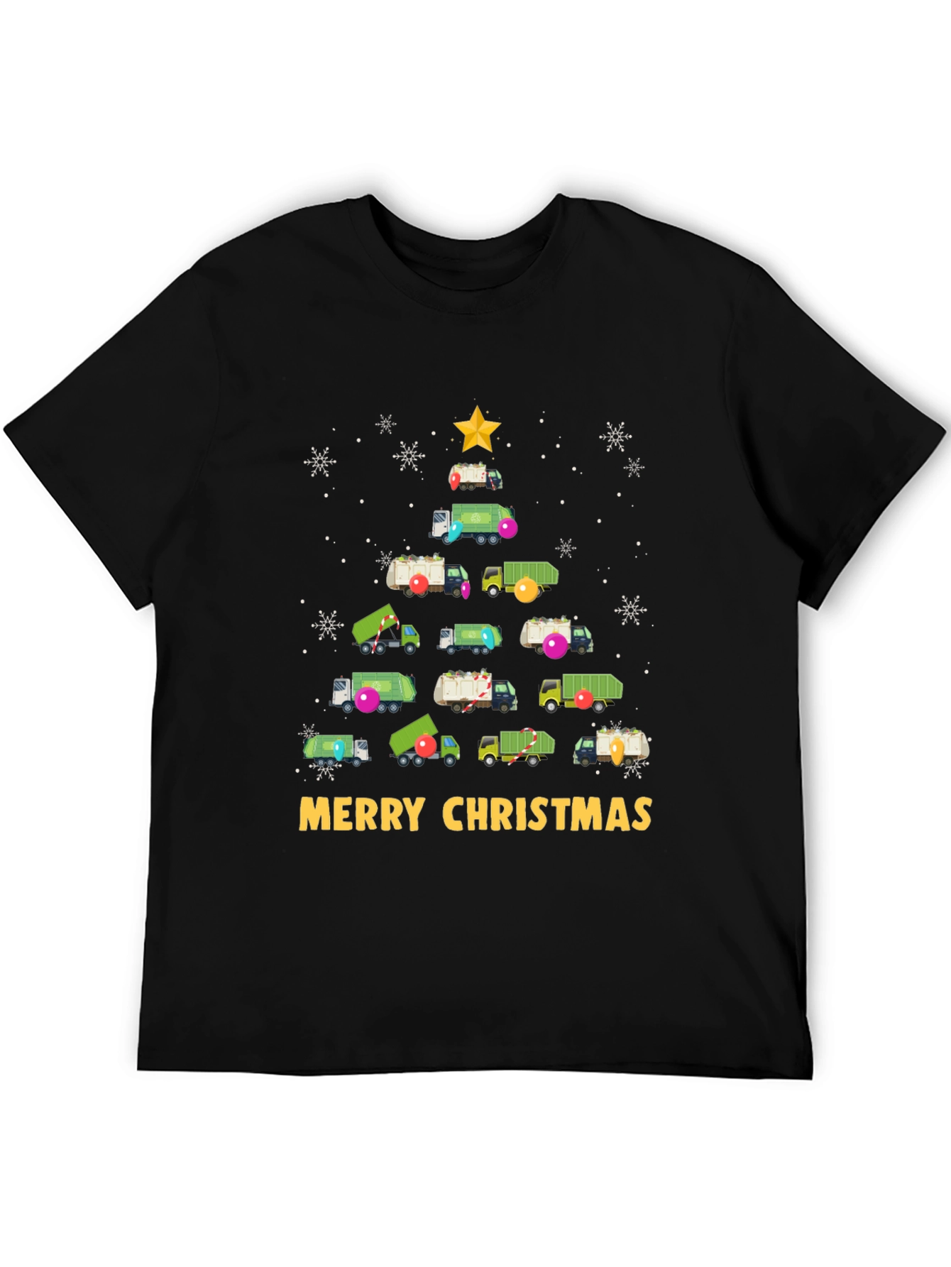 Christmas Garbage Truck Tree T-Shirt