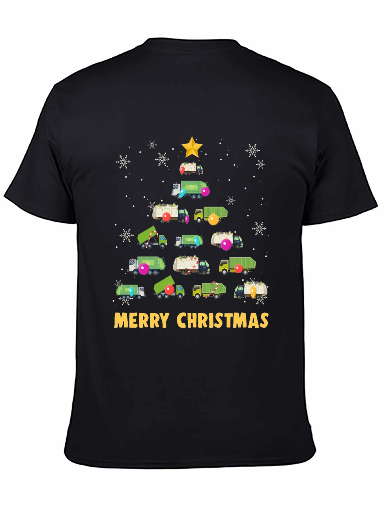 Christmas Garbage Truck Tree T-Shirt