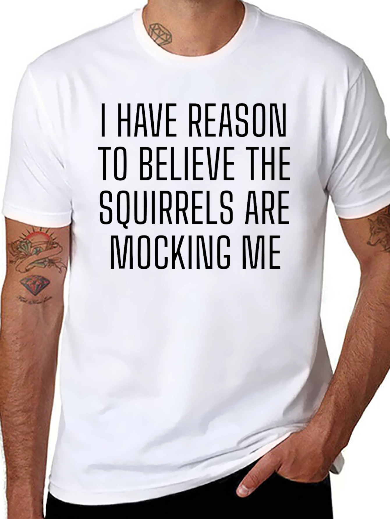 Squirrel Mocking T-Shirt Funny Graphic Tee