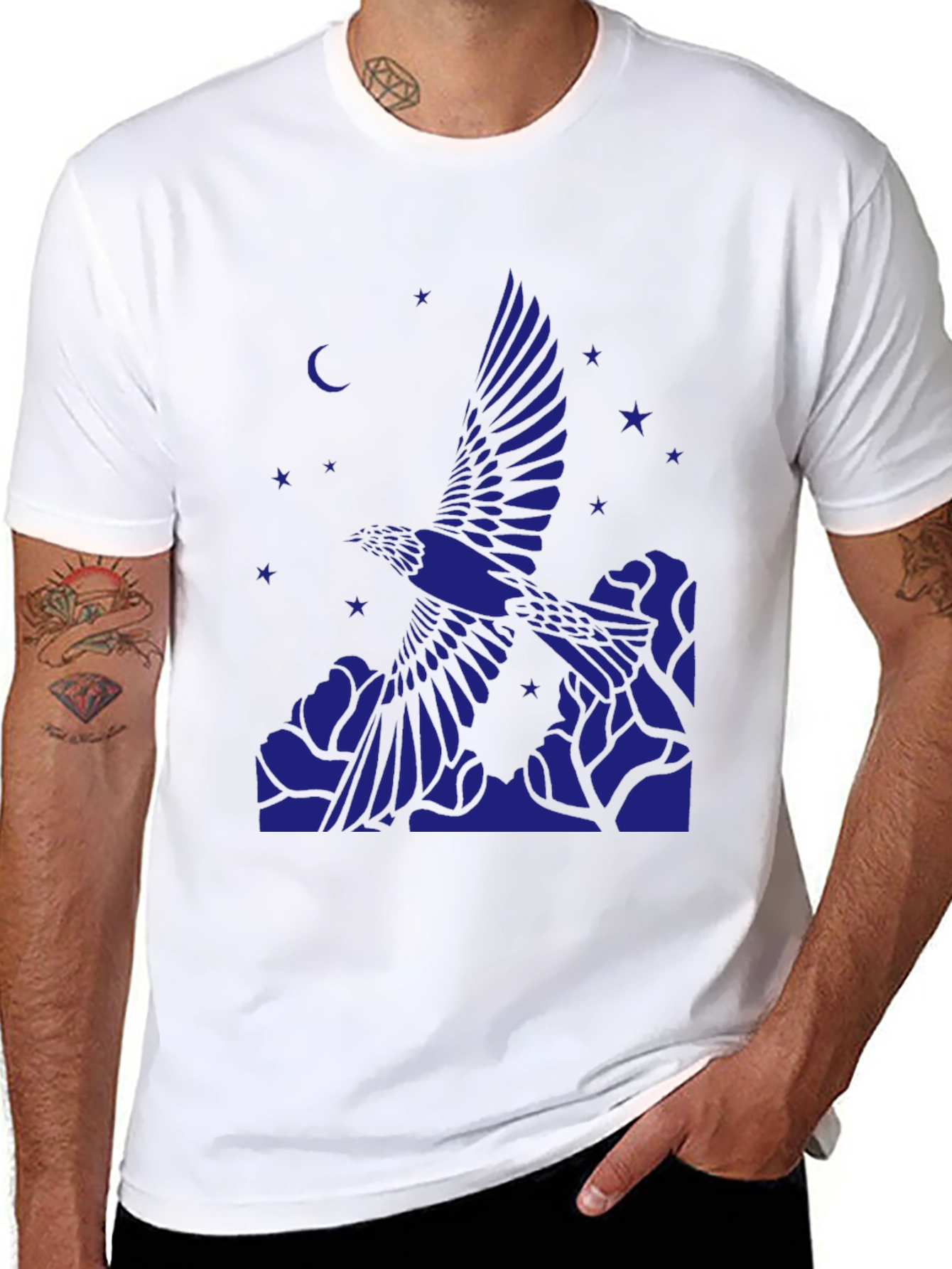 Raven Moon Star Graphic T-Shirt