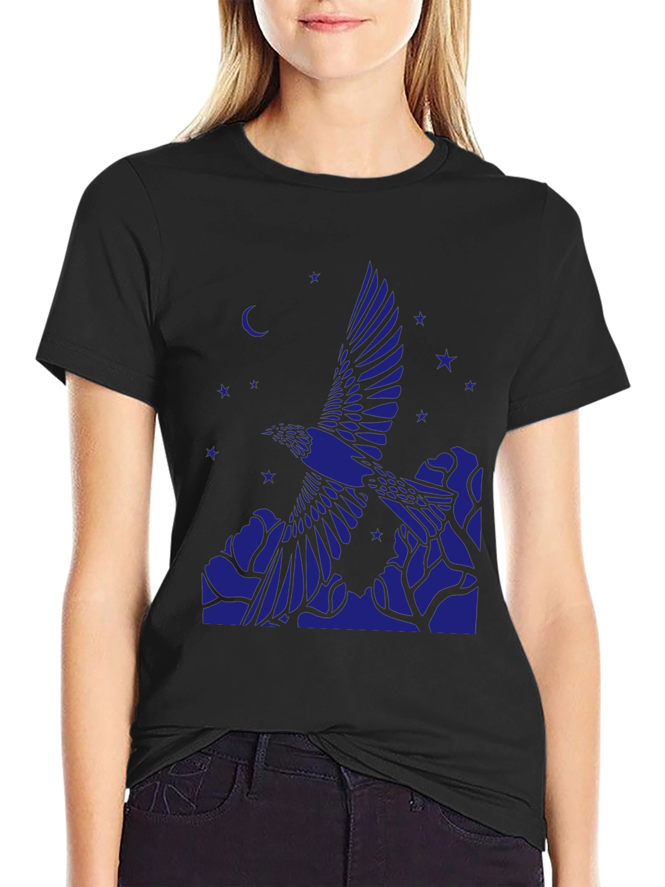 Raven Moon Star Graphic T-Shirt