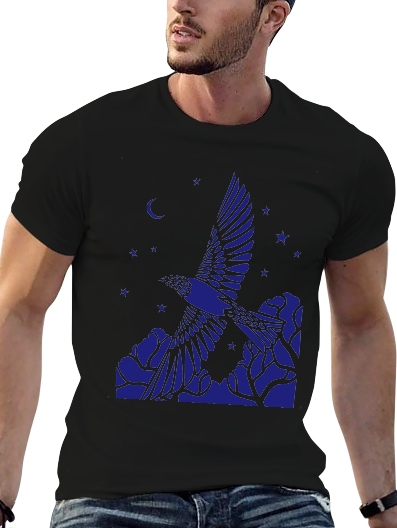 Raven Moon Star Graphic T-Shirt