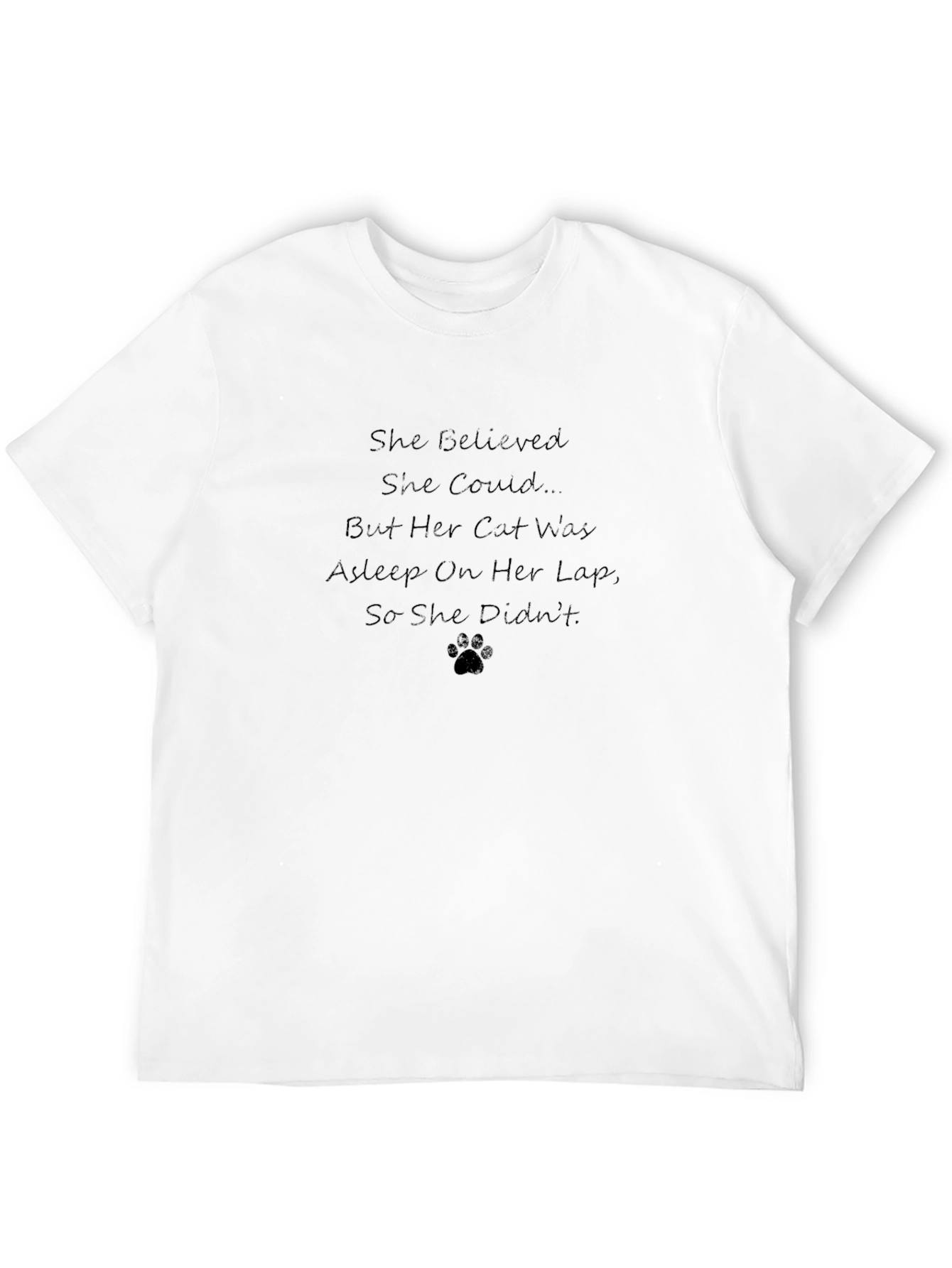 Cat Lover T-Shirt: She Believed She Could