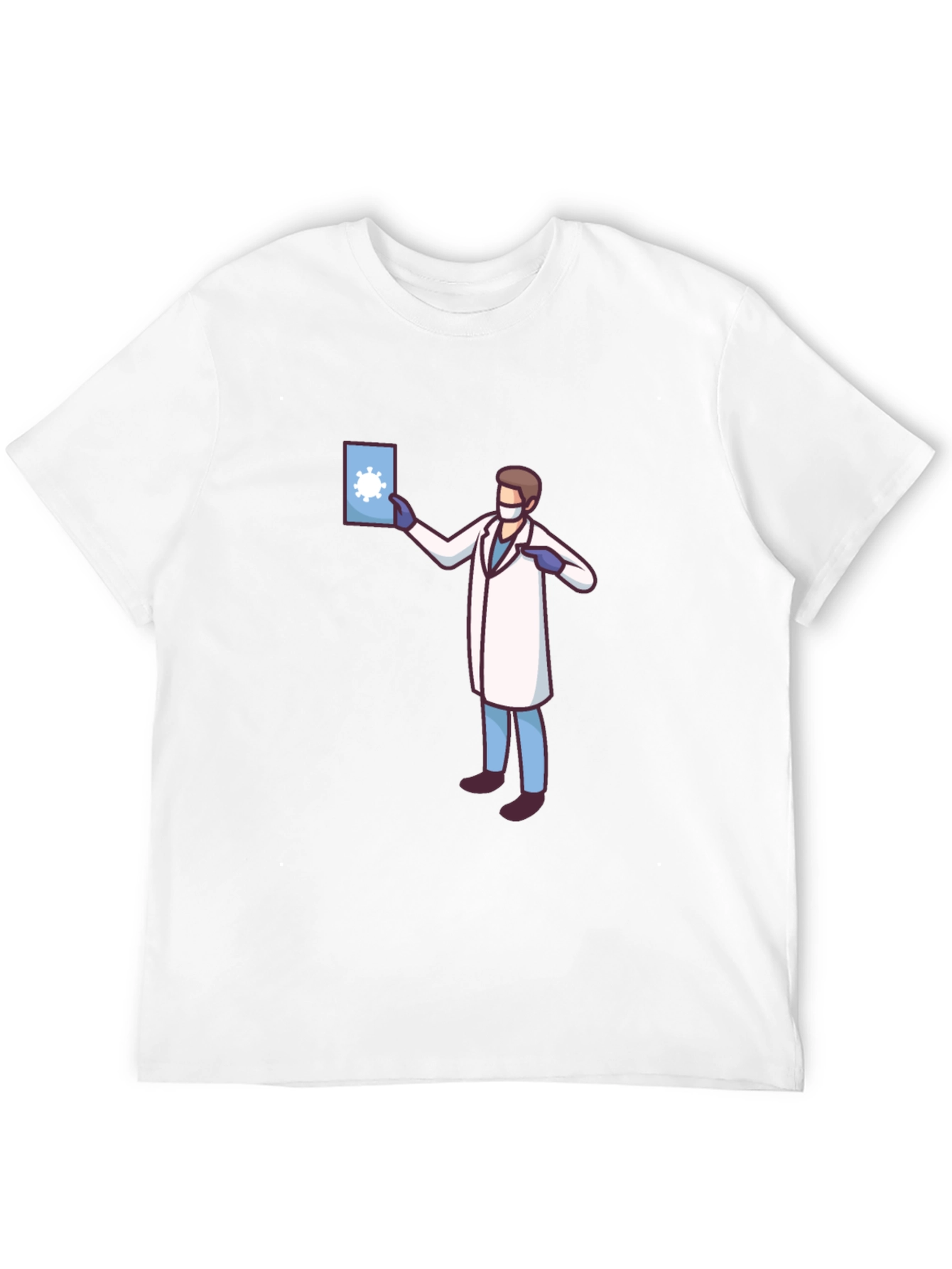 Doctor Graphic Black T-Shirt - Novelty COVID Design