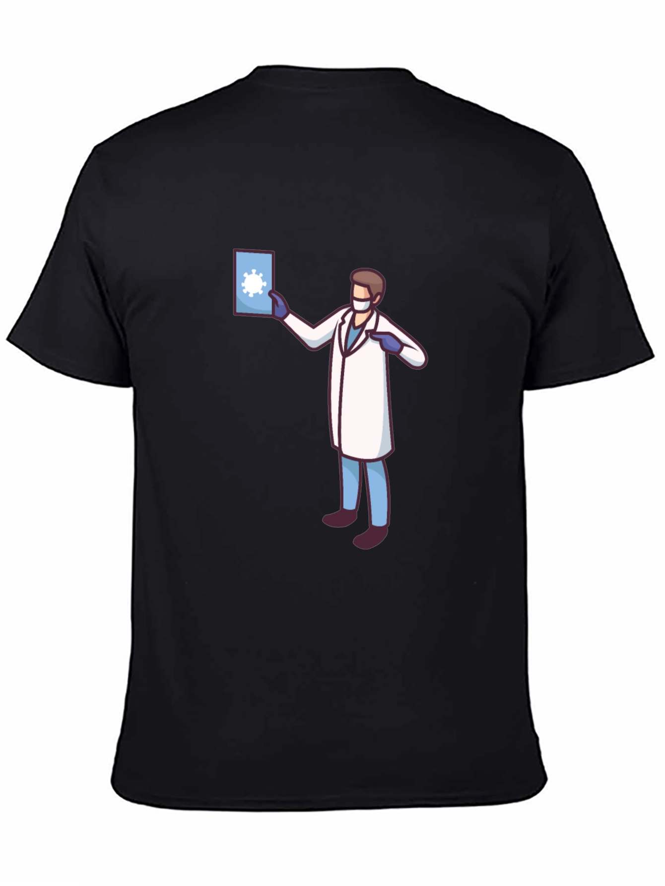 Doctor Graphic Black T-Shirt - Novelty COVID Design