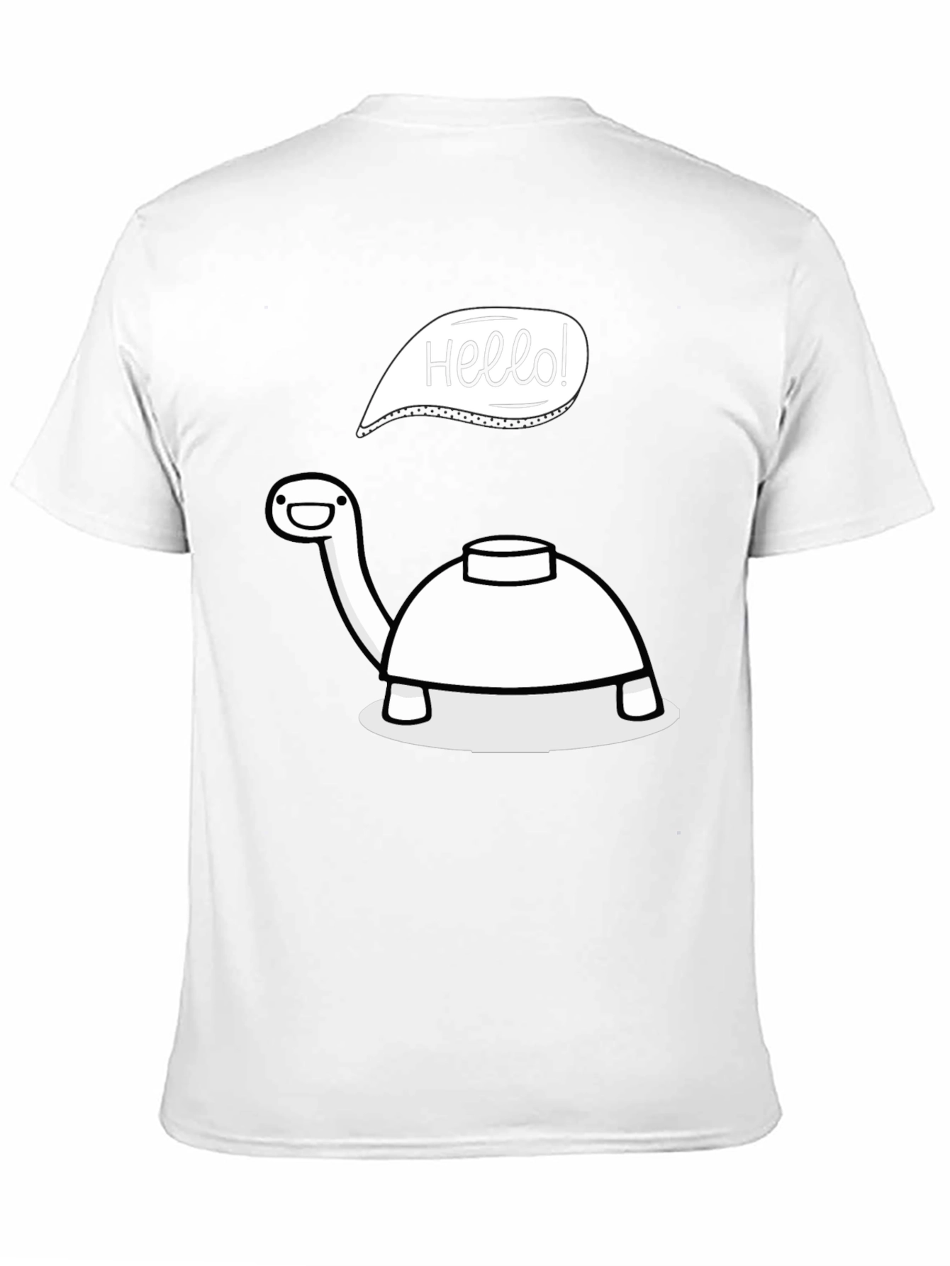 Hello Turtle T-Shirt - Cartoon Fun!