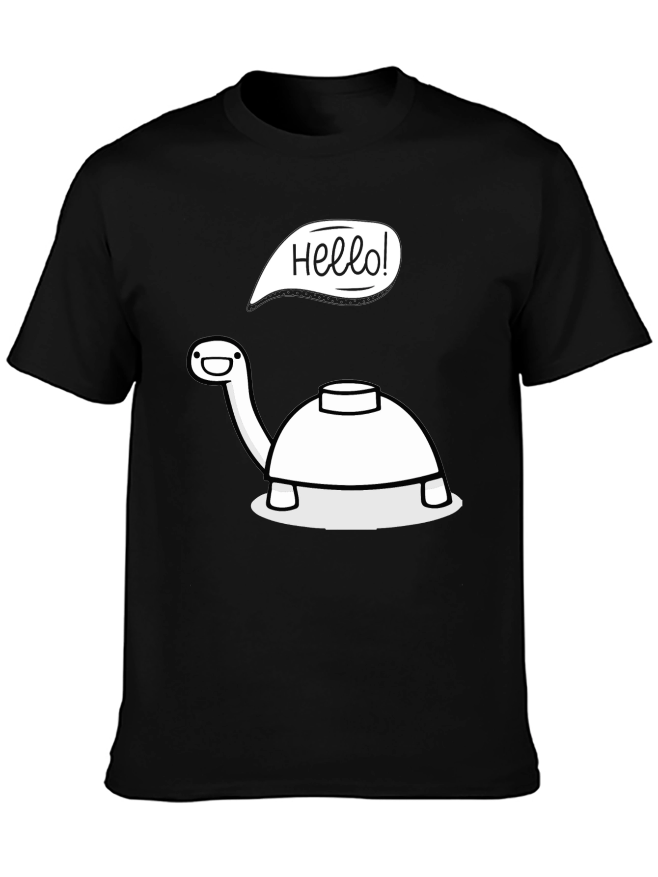 Hello Turtle T-Shirt - Cartoon Fun!