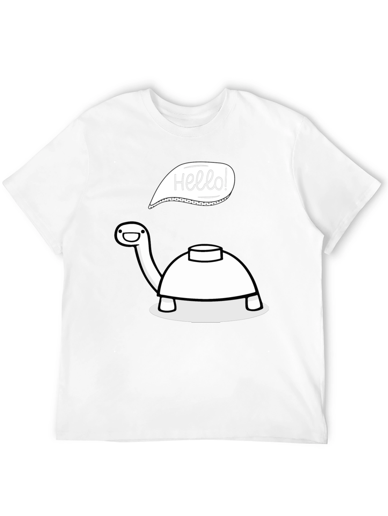 Hello Turtle T-Shirt - Cartoon Fun!