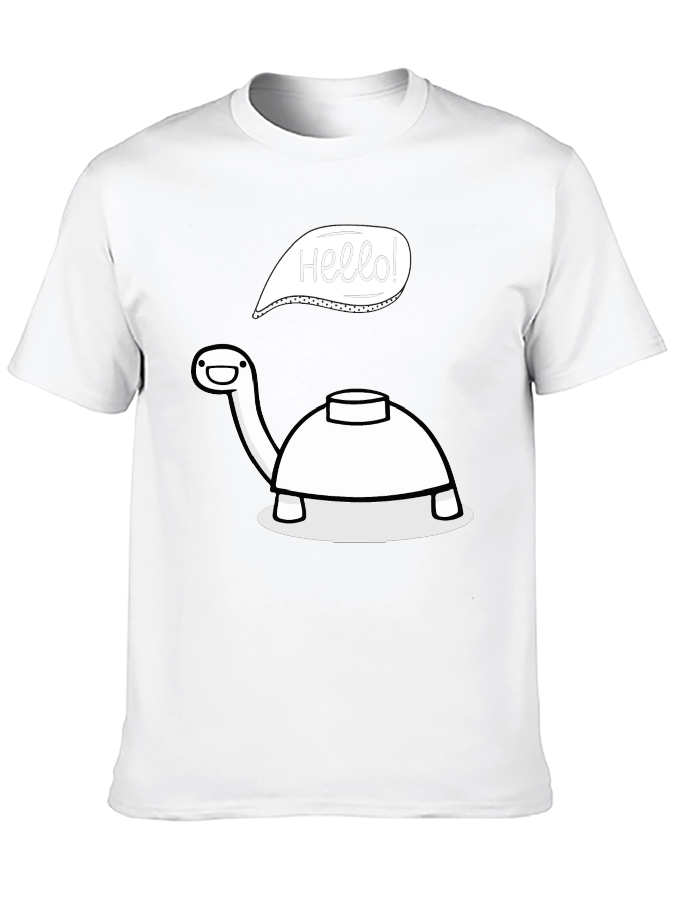 Hello Turtle T-Shirt - Cartoon Fun!