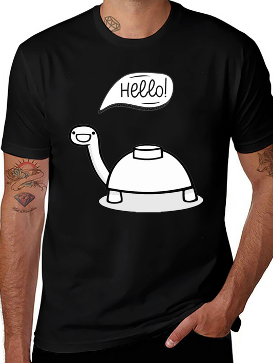 Hello Turtle T-Shirt - Cartoon Fun!