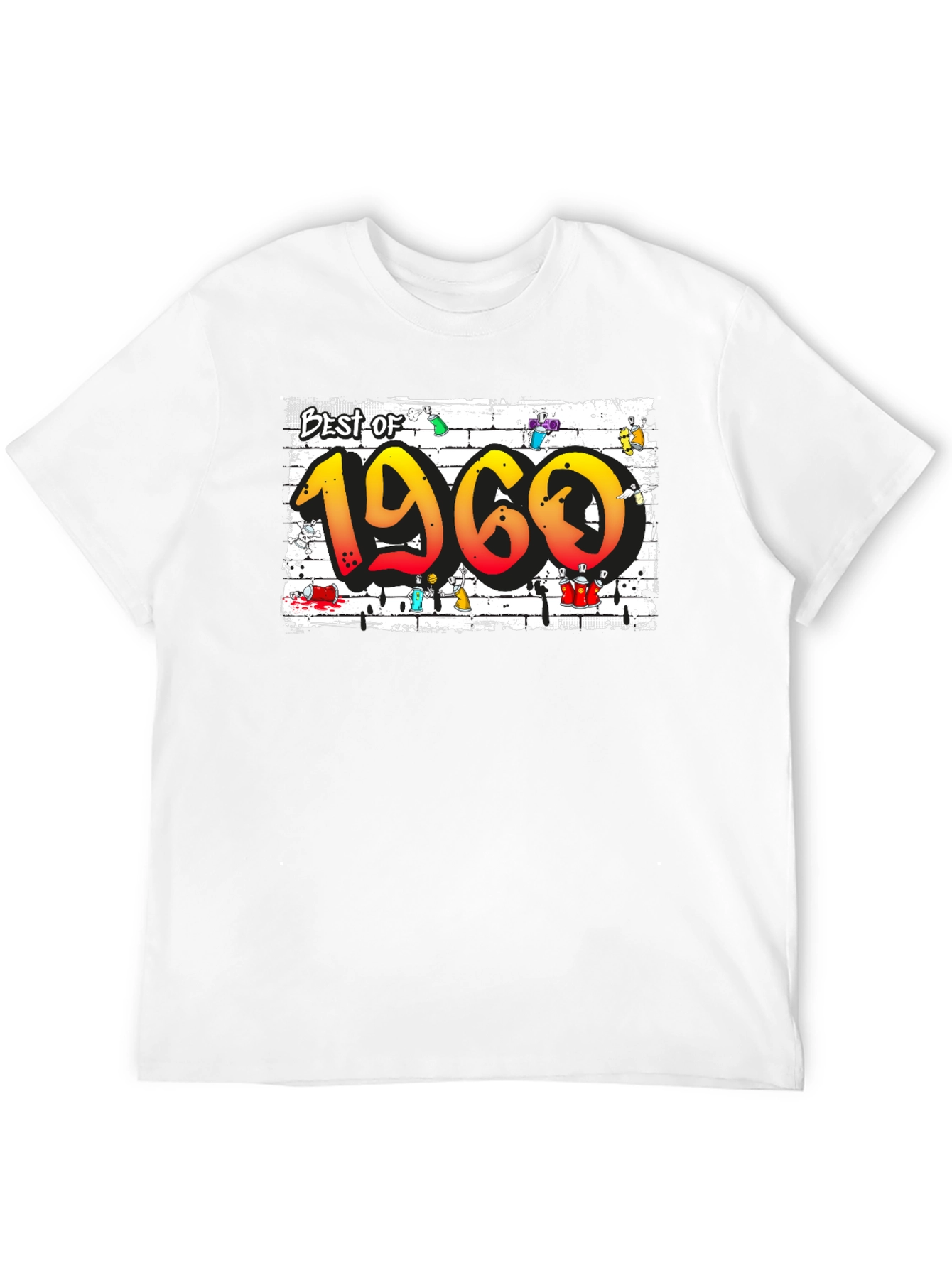 Best of 1960 T-Shirt - Retro Graffiti Design