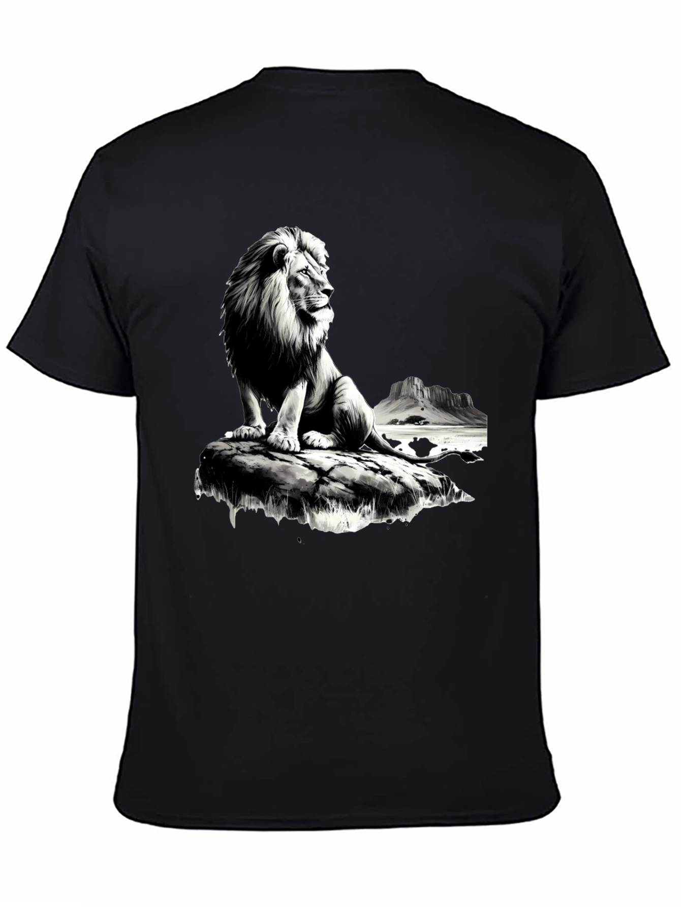 Lion King Mens Graphic Tee - Black