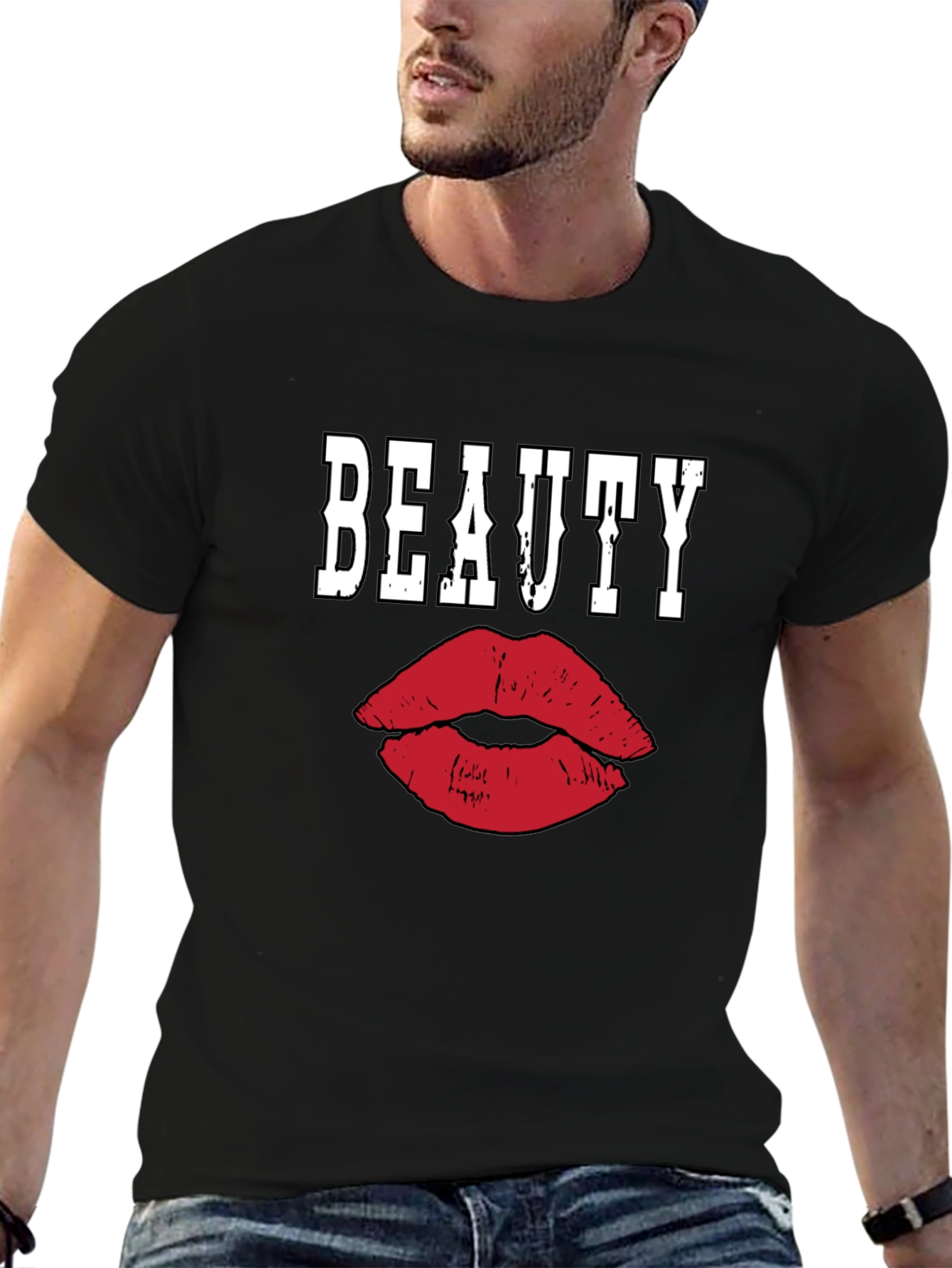 Beauty Lips Graphic Tee - Unisex Fashion T-Shirt